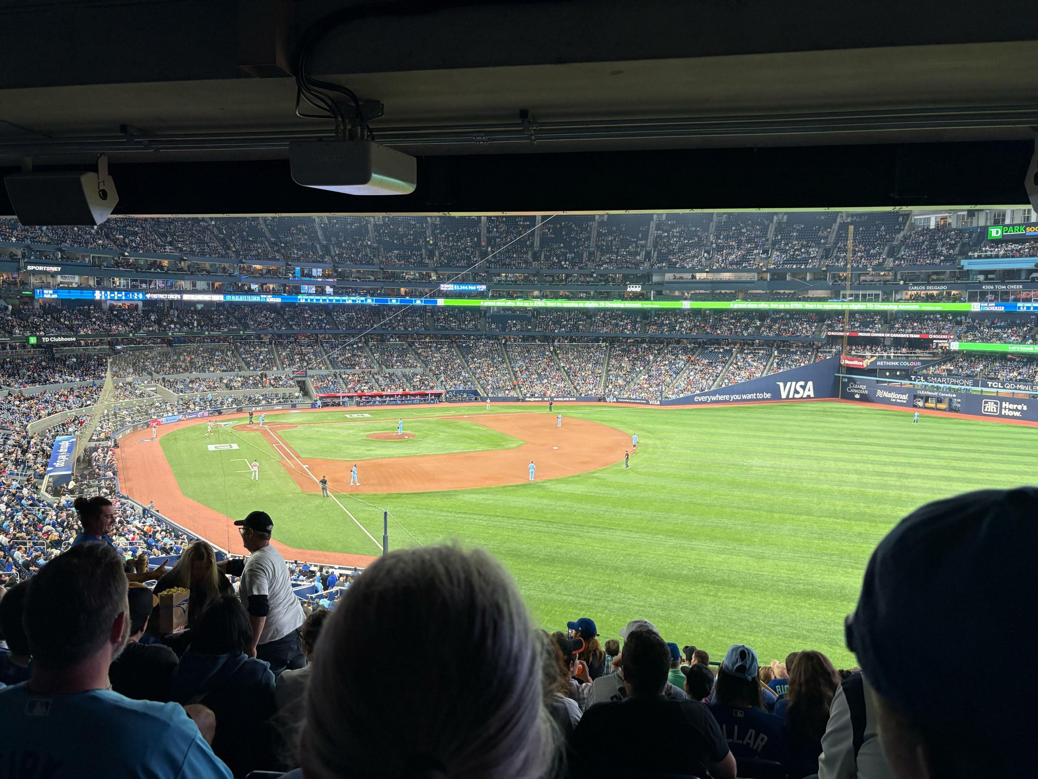 Real Fan View taken from Section 210 at Rogers Centre by Tim H