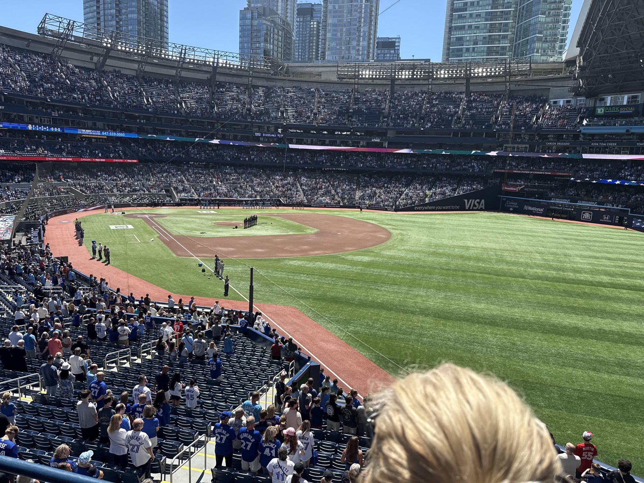 Real Fan View taken from Section 210 at Rogers Centre by Steve D