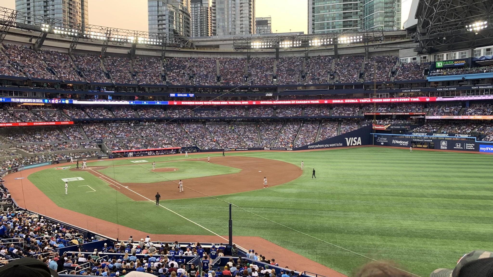 Real Fan View taken from Section 211 at Rogers Centre by Brenda C