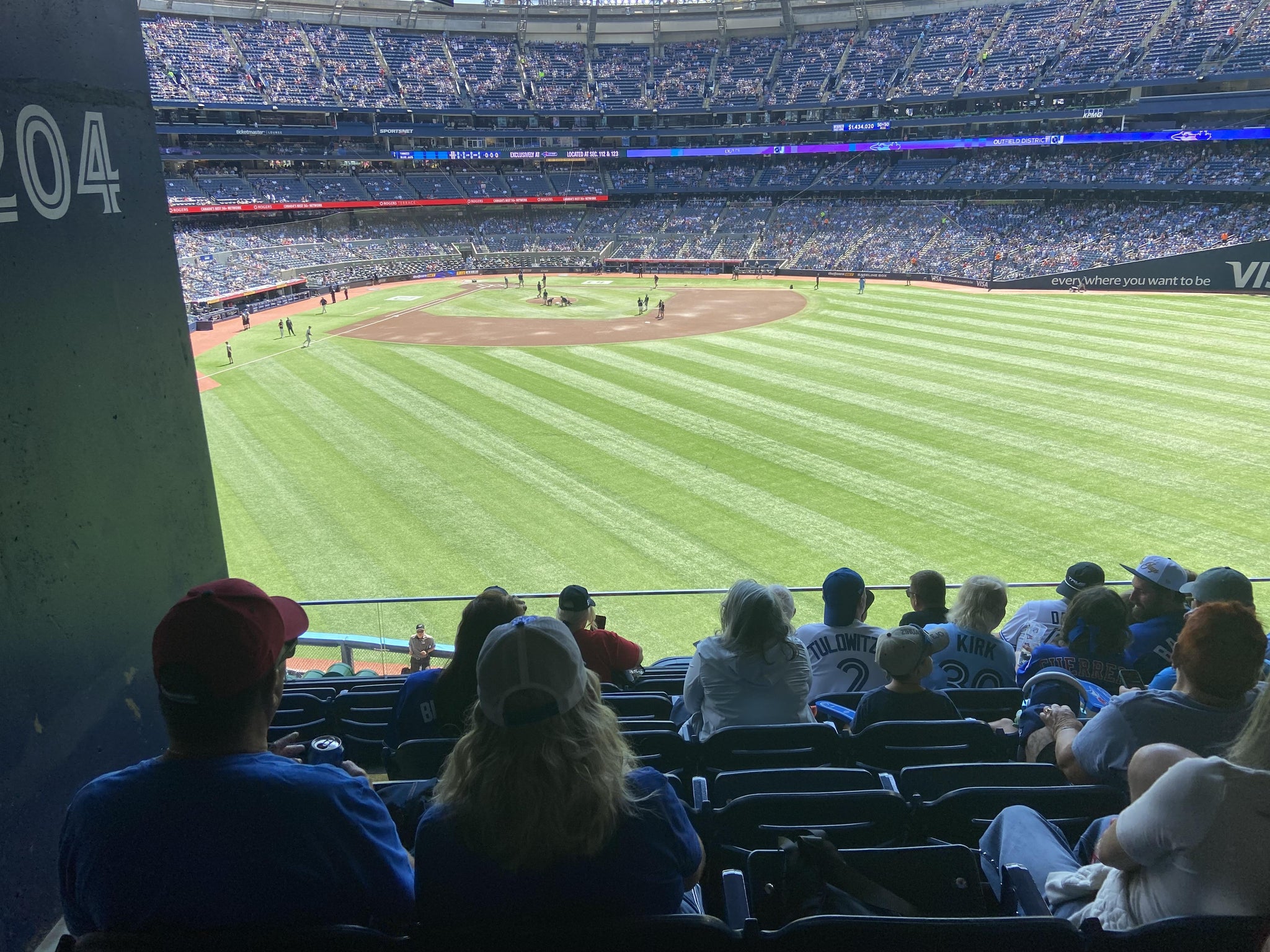 Real Fan View taken from Section 213 at Rogers Centre by Kevin H
