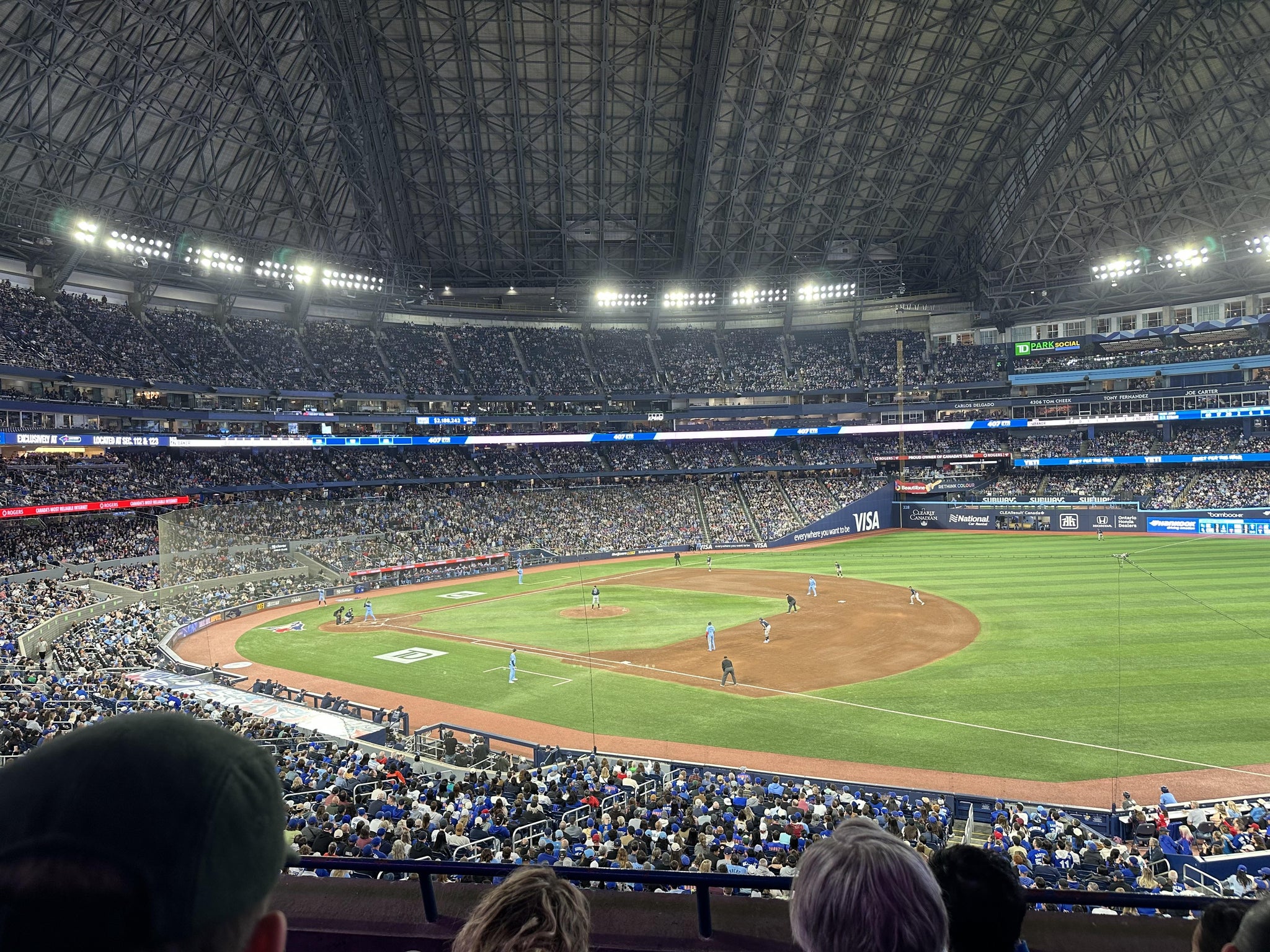 Real Fan View taken from Section 214 at Rogers Centre by Candace I