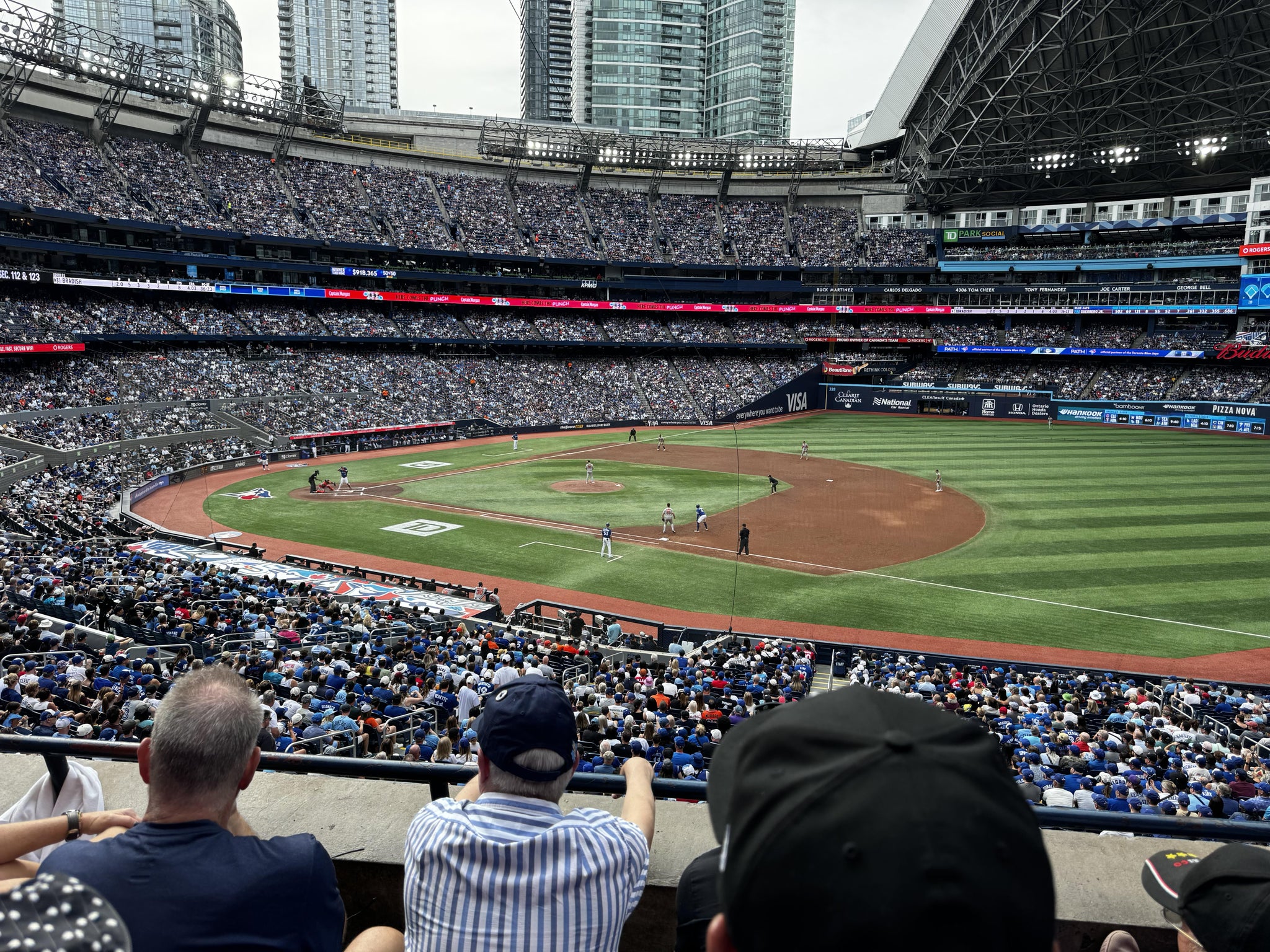 Real Fan View taken from Section 215 at Rogers Centre by Tyler S