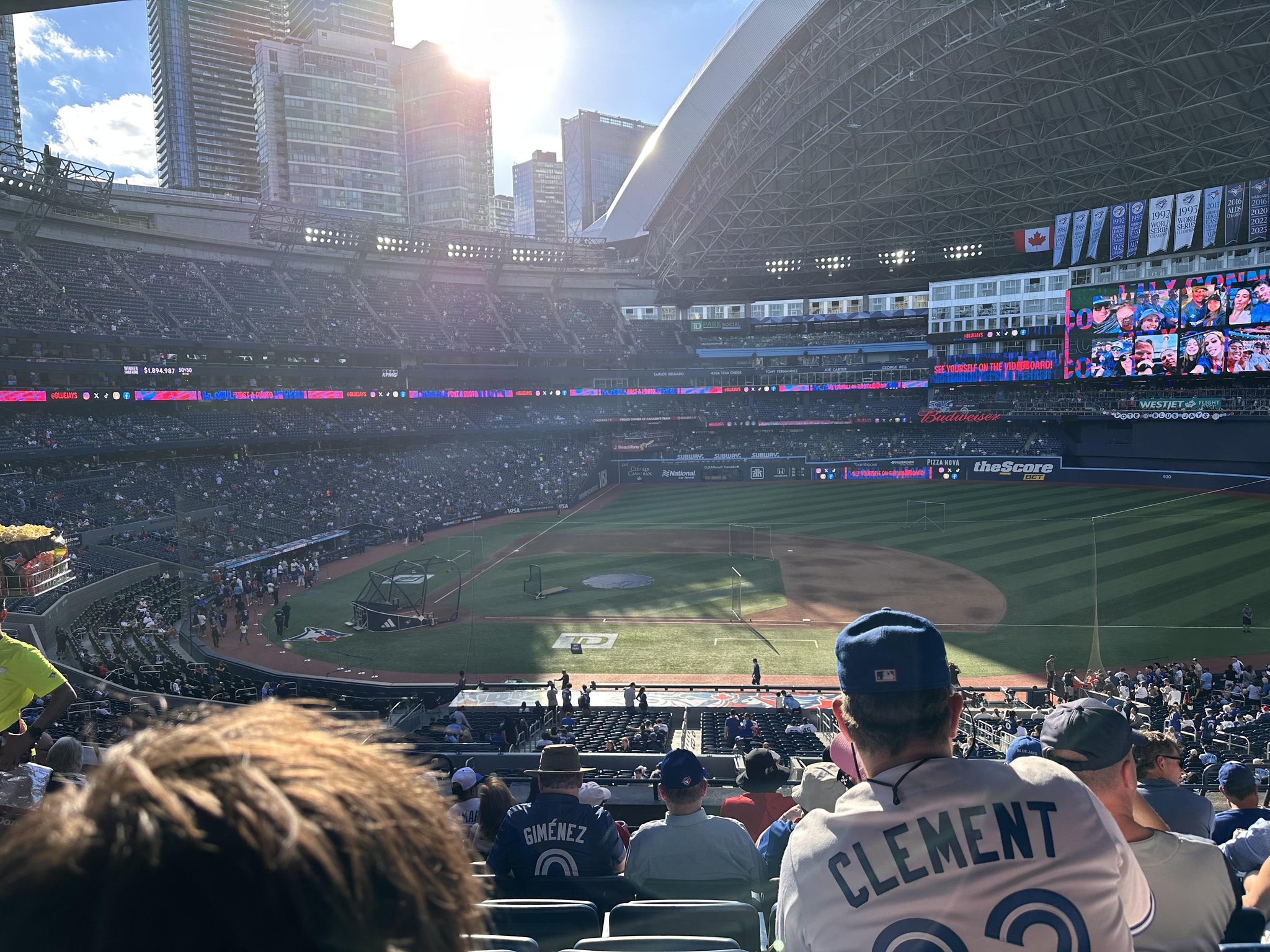 Real Fan View taken from Section 218 at Rogers Centre by Frenando V