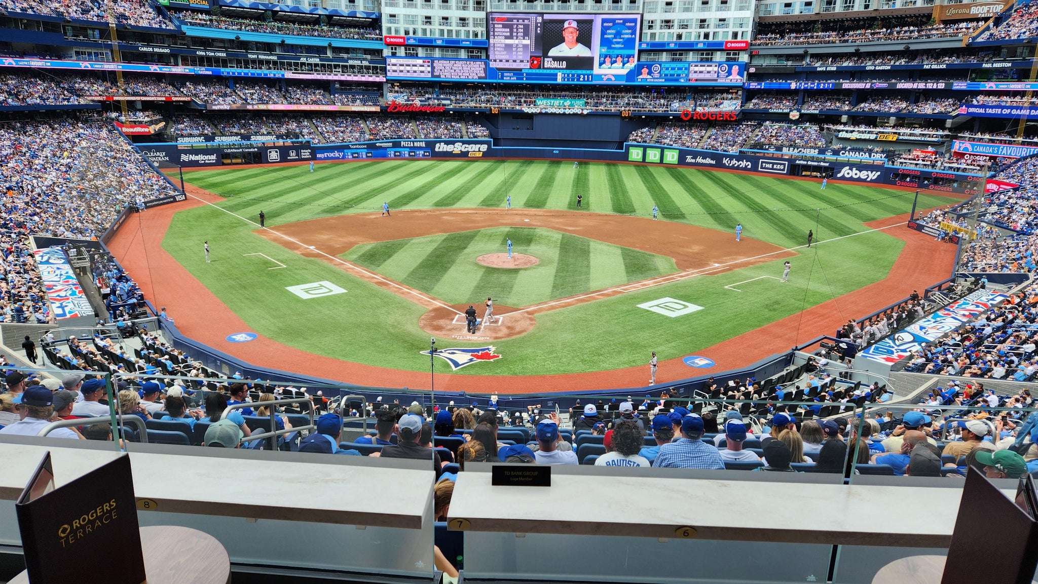 Real Fan View taken from Section 223 at Rogers Centre by Doug P