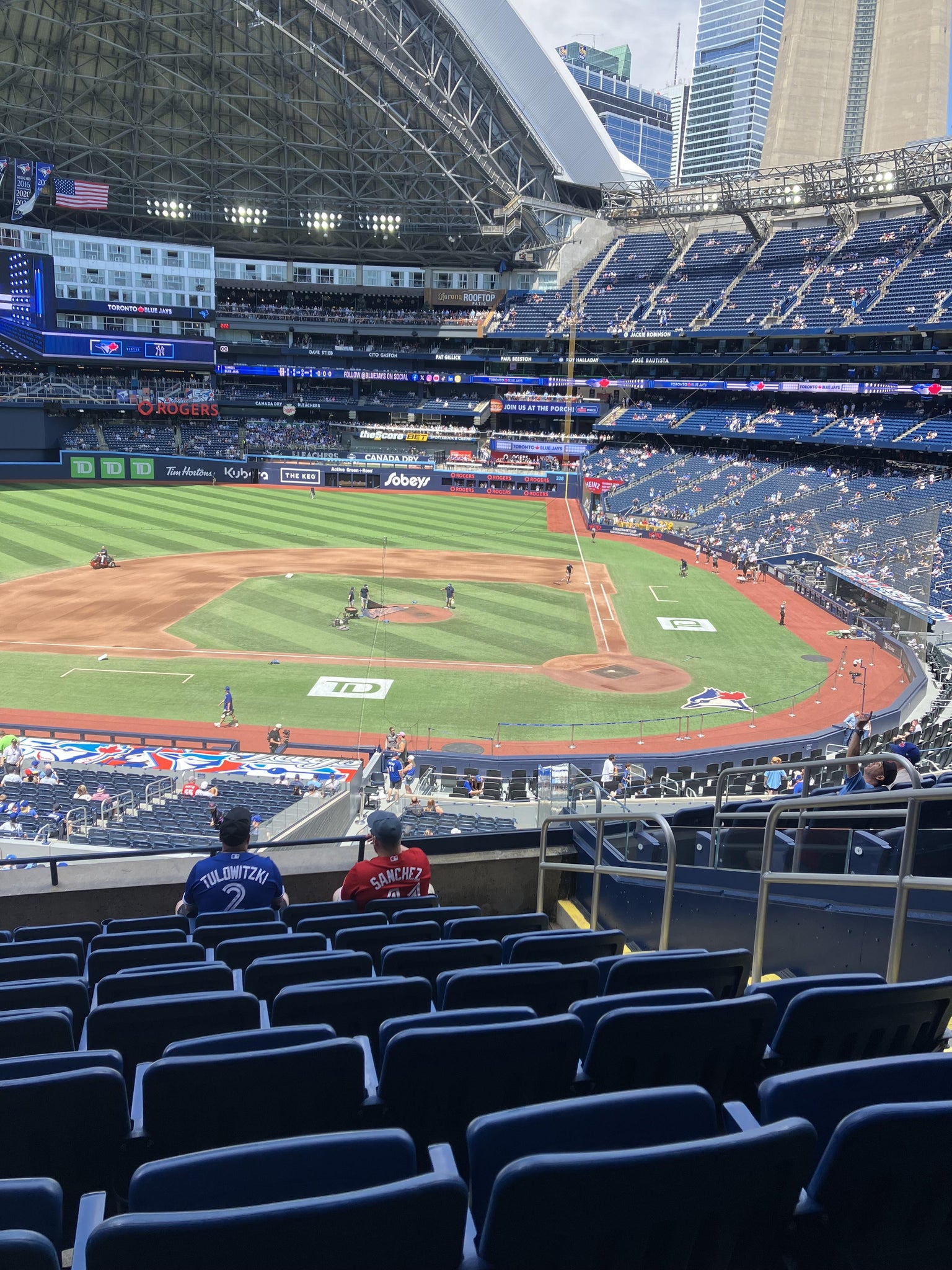 Real Fan View taken from Section 230 at Rogers Centre by Betty Y