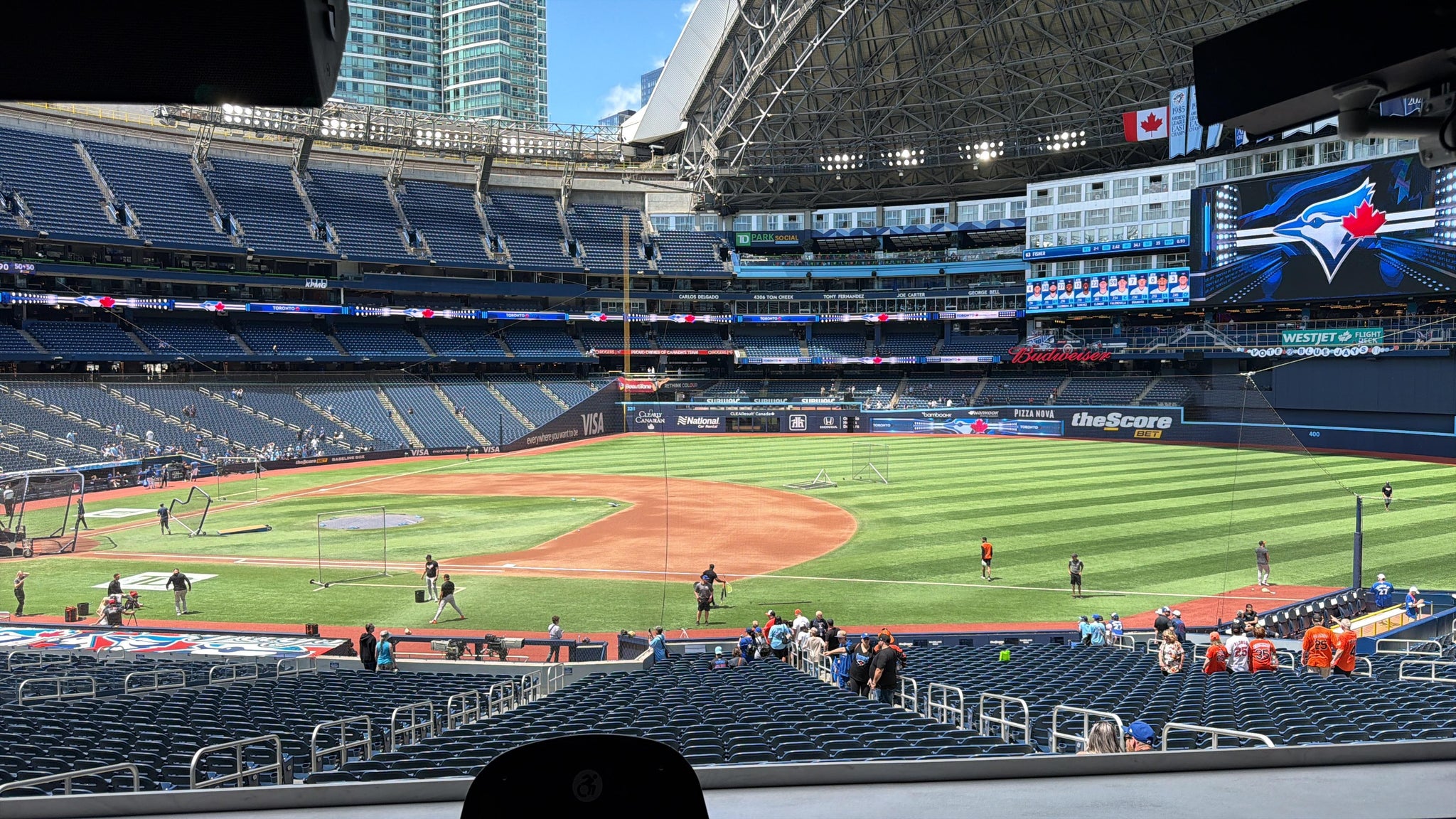 Real Fan View taken from Section 509 at Rogers Centre by Anonymous User