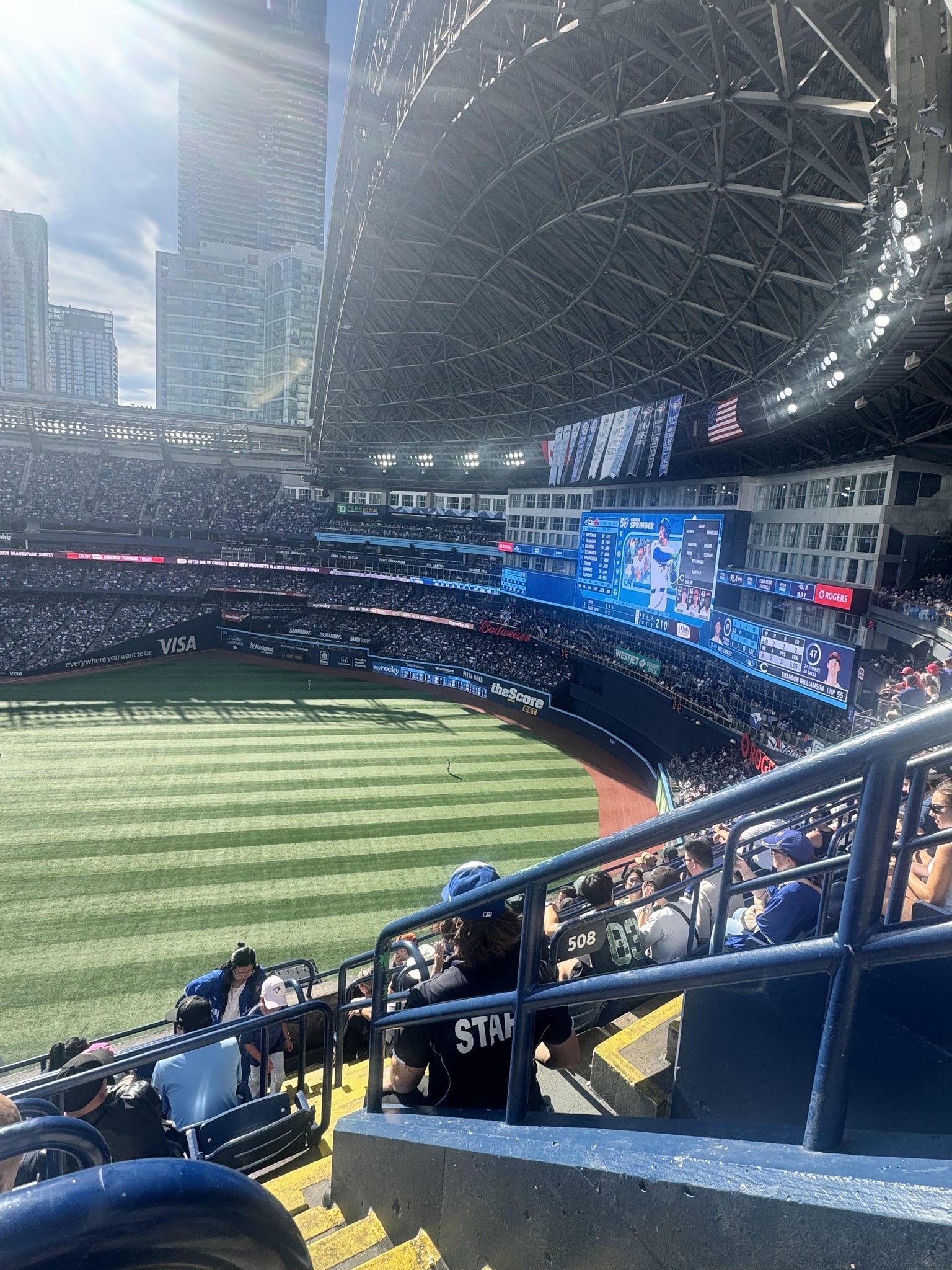 Real Fan View taken from Section 511 at Rogers Centre by Dinah N