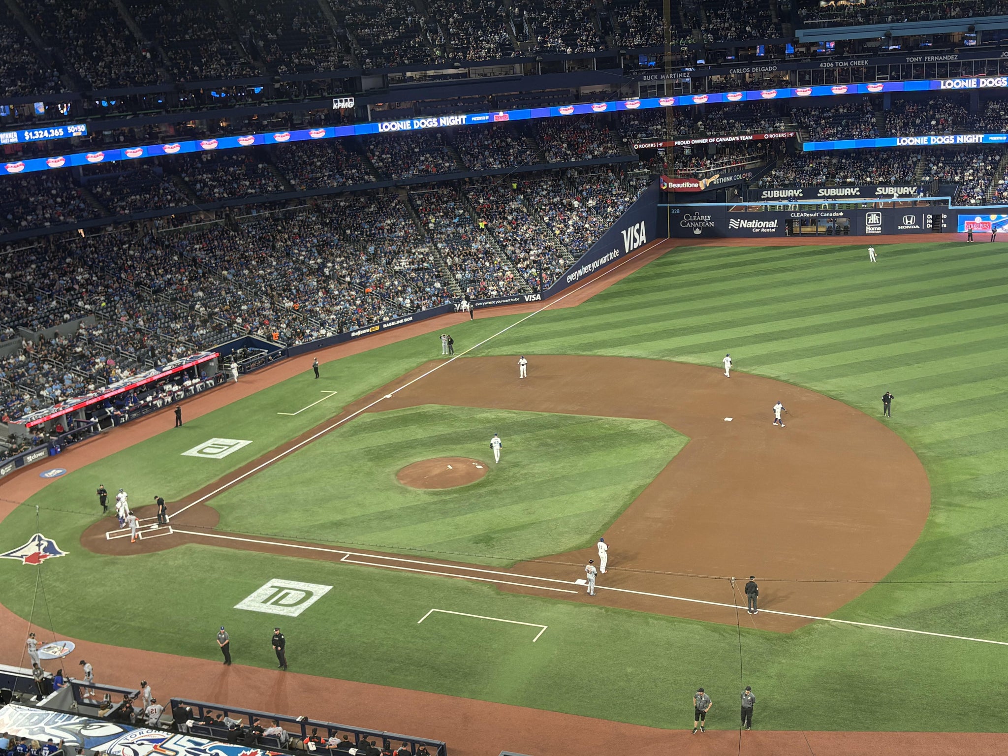 Real Fan View taken from Section 516 at Rogers Centre by Anonymous User