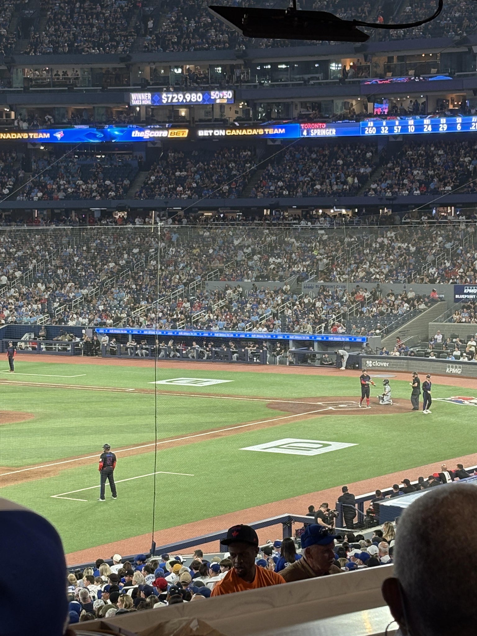 Real Fan View taken from Section 520 at Rogers Centre by Carlos P