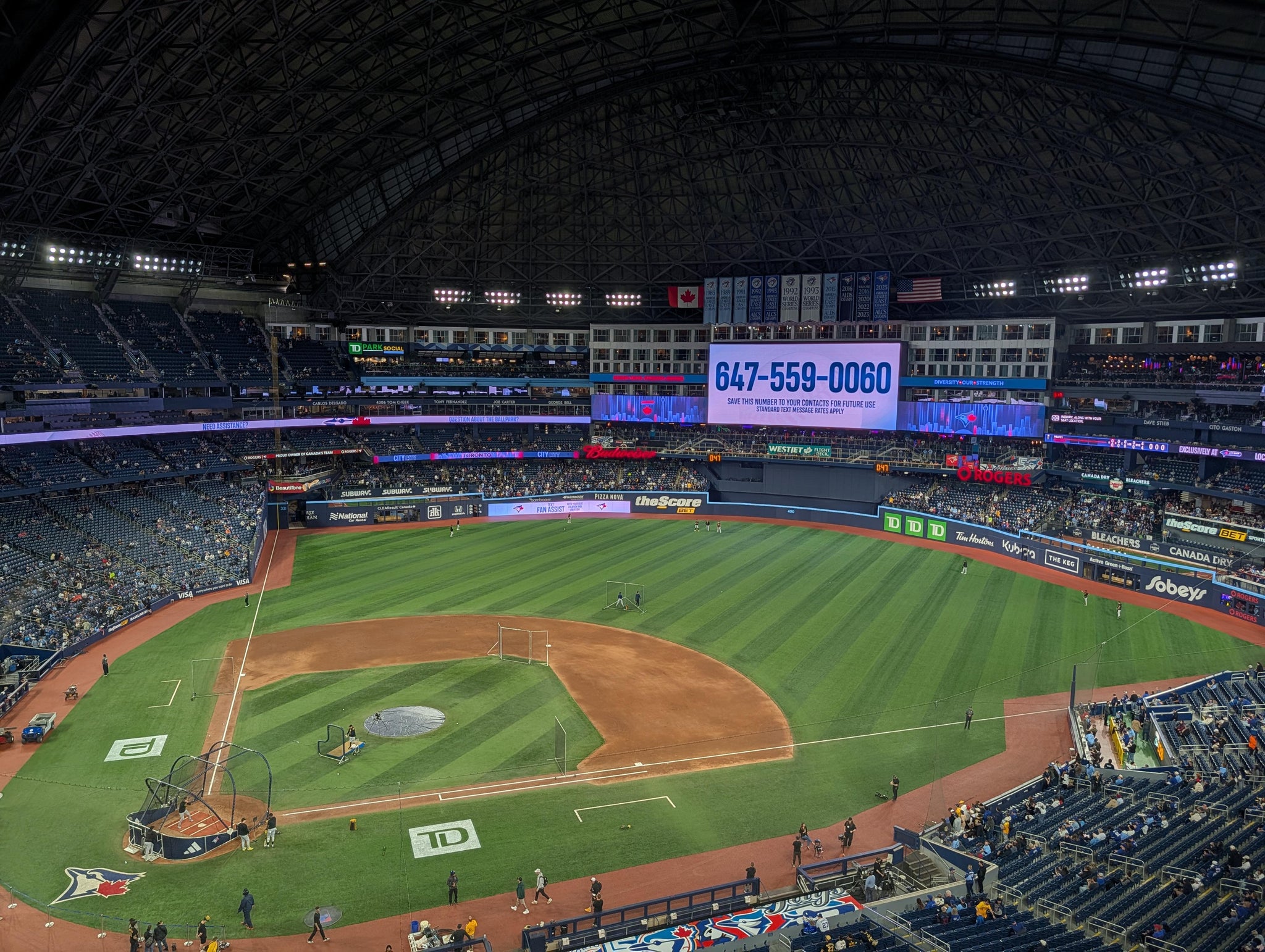 Real Fan View taken from Section 520 at Rogers Centre by Amanda B
