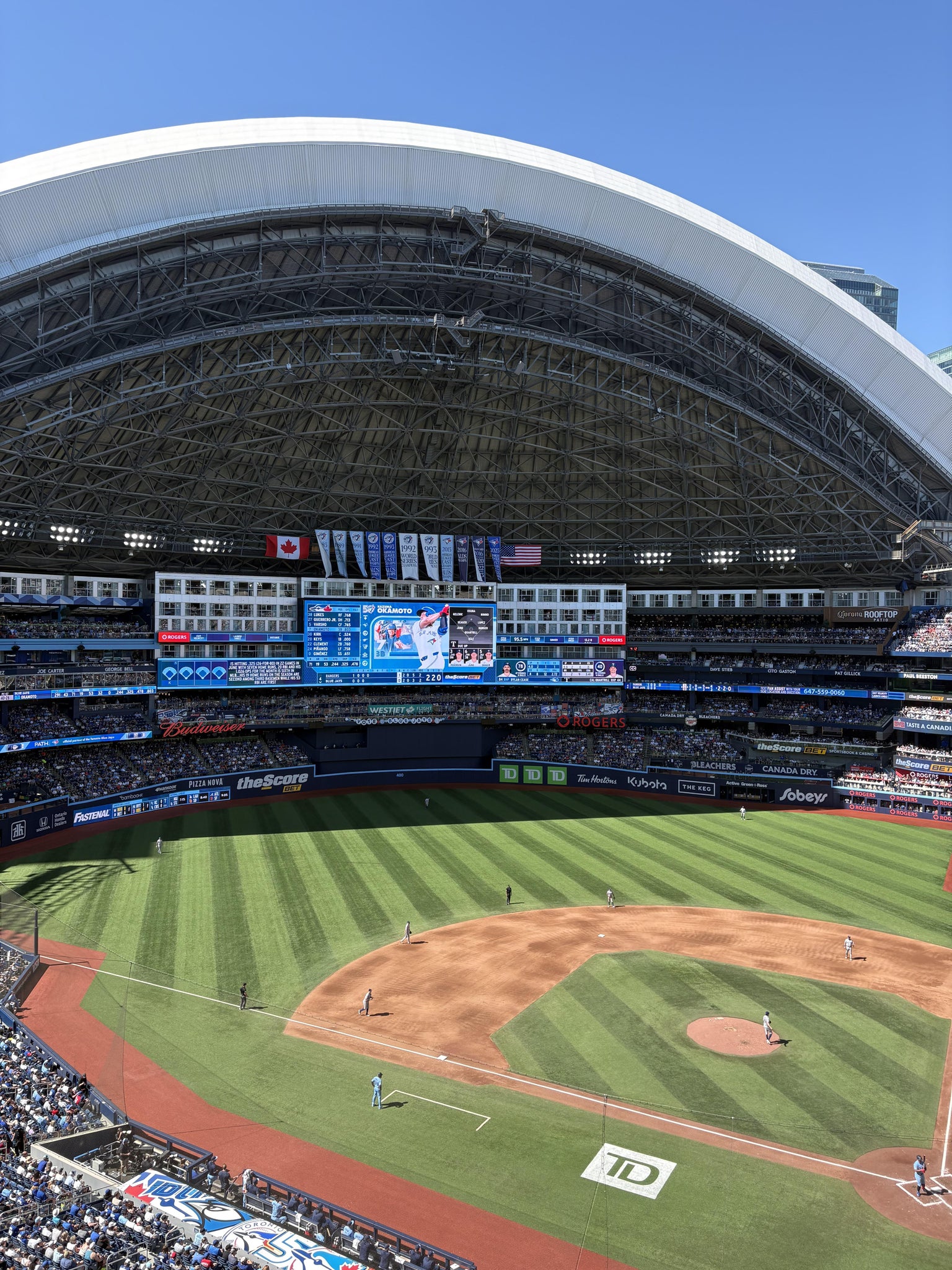Real Fan View taken from Section 527 at Rogers Centre by Anonymous User