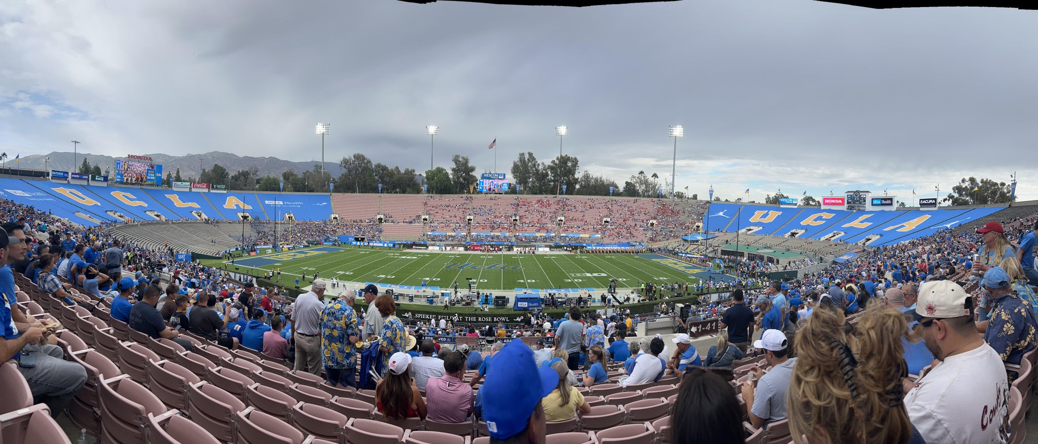 Real Fan View taken from Section 19 at Rose Bowl Stadium by Dan P