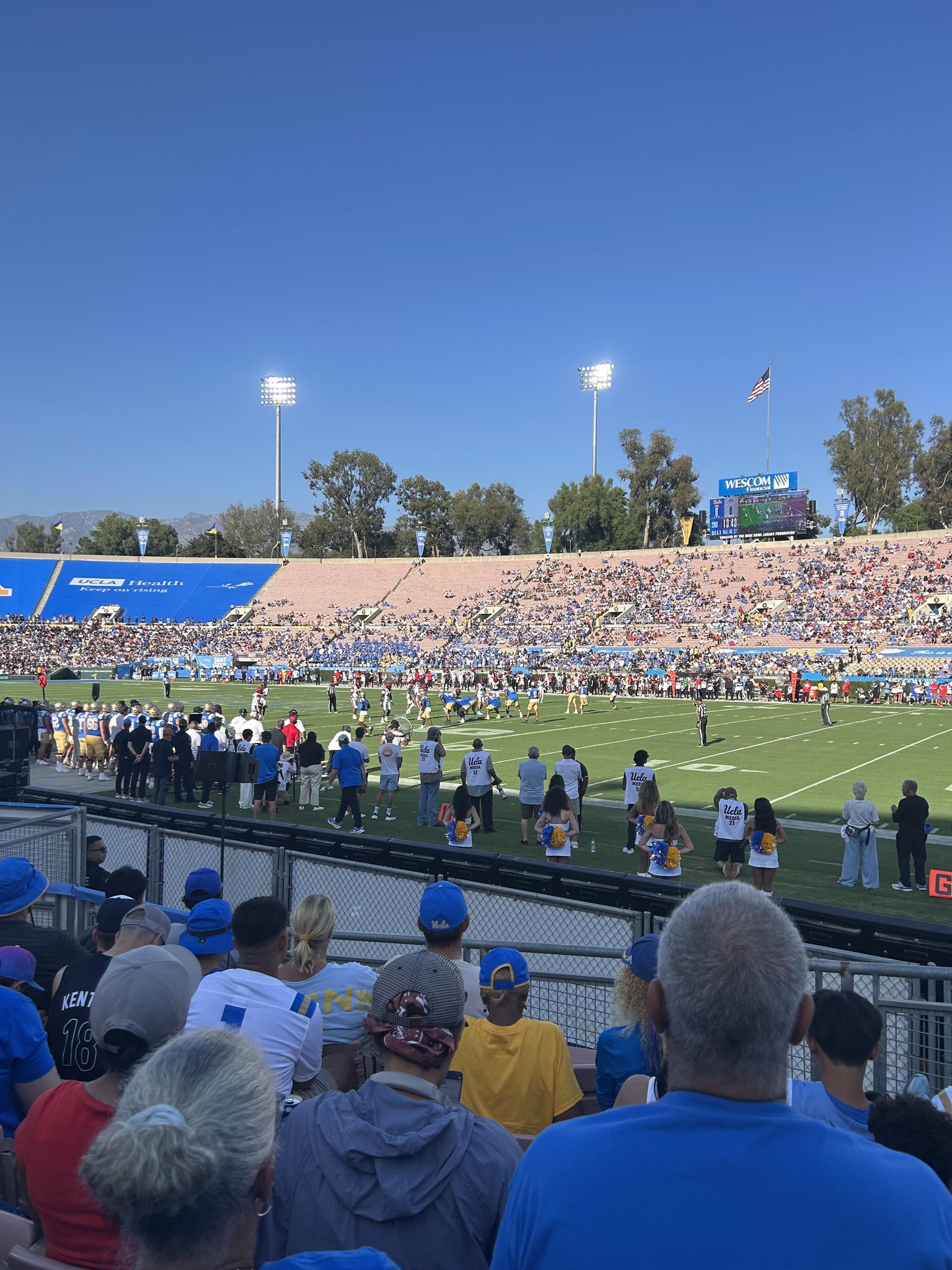 Real Fan View taken from Section 21 at Rose Bowl Stadium by Alexander O