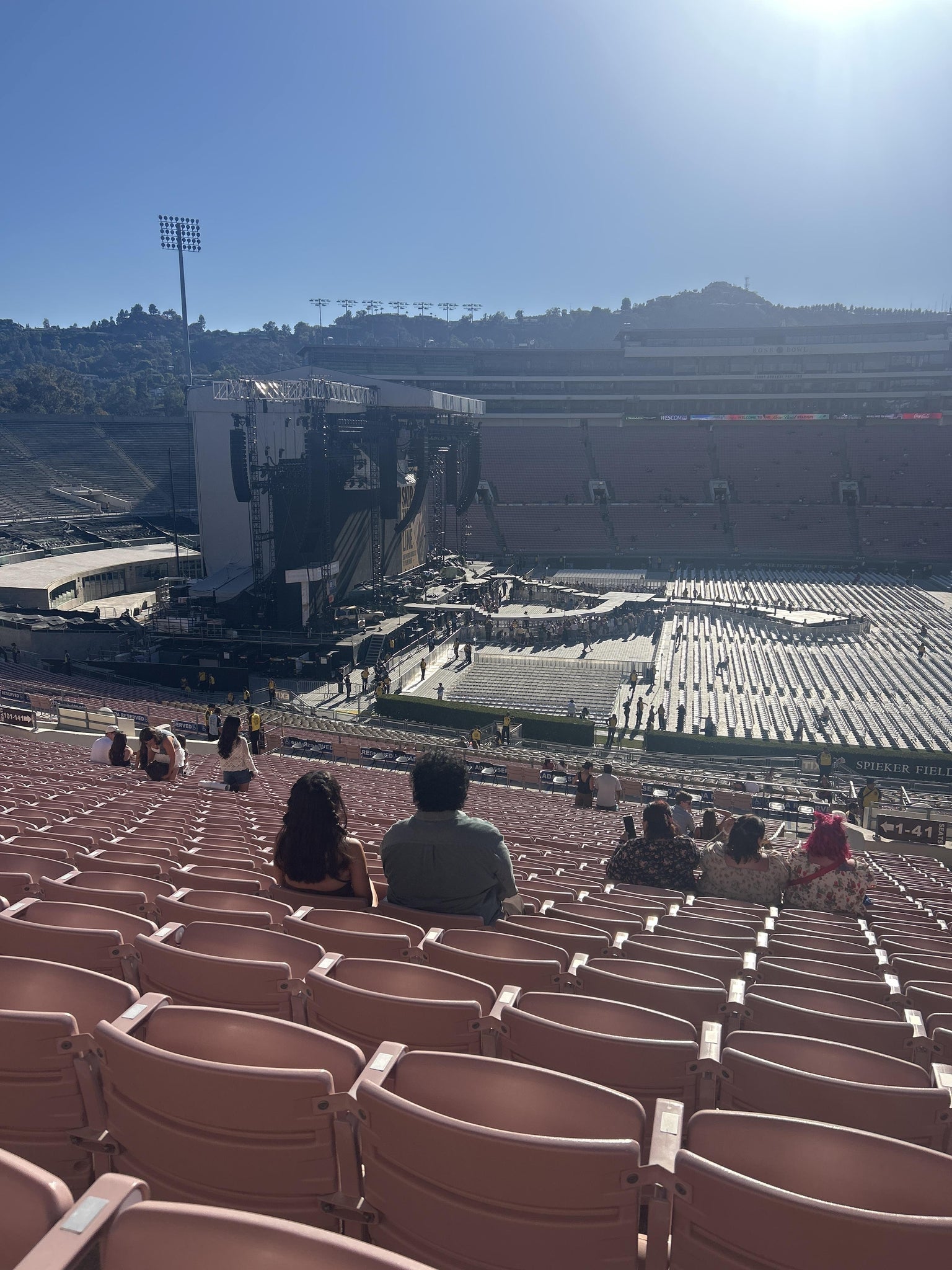 Real Fan View taken from Section 4 at Rose Bowl Stadium by Amanda L