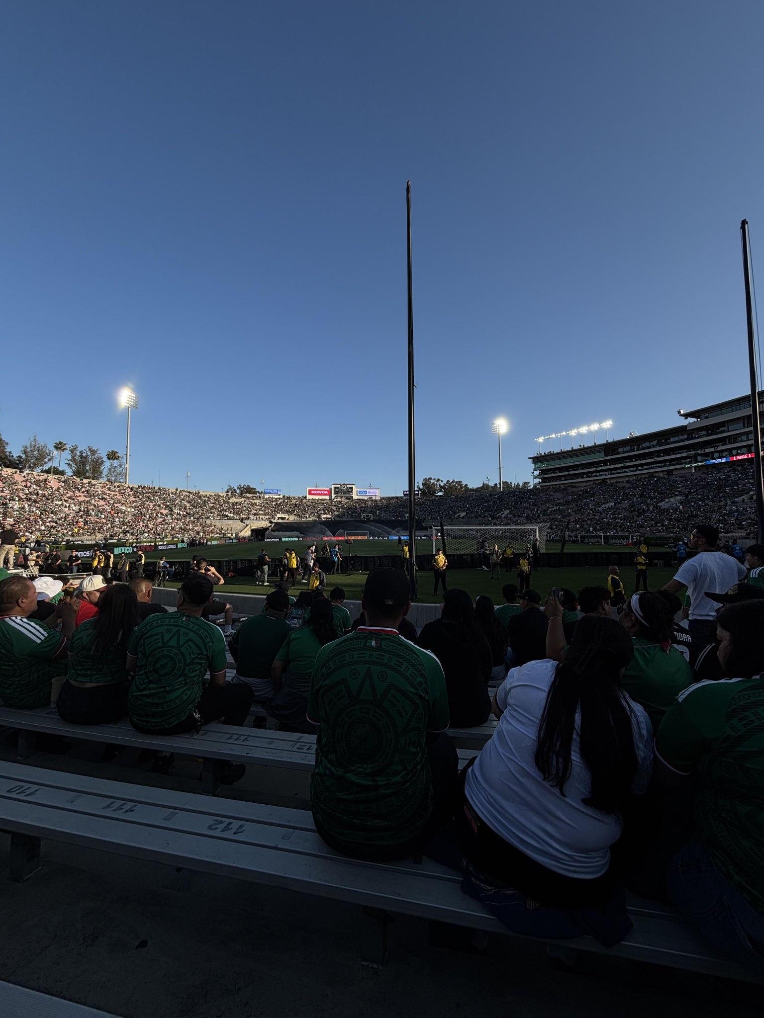 Real Fan View taken from Lower 11 L at Rose Bowl Stadium by Belen H