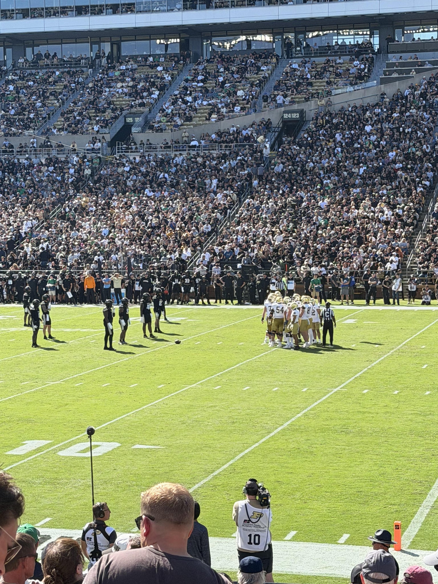 Real Fan View taken from Section 110 at Ross Ade Stadium by Ronald  M