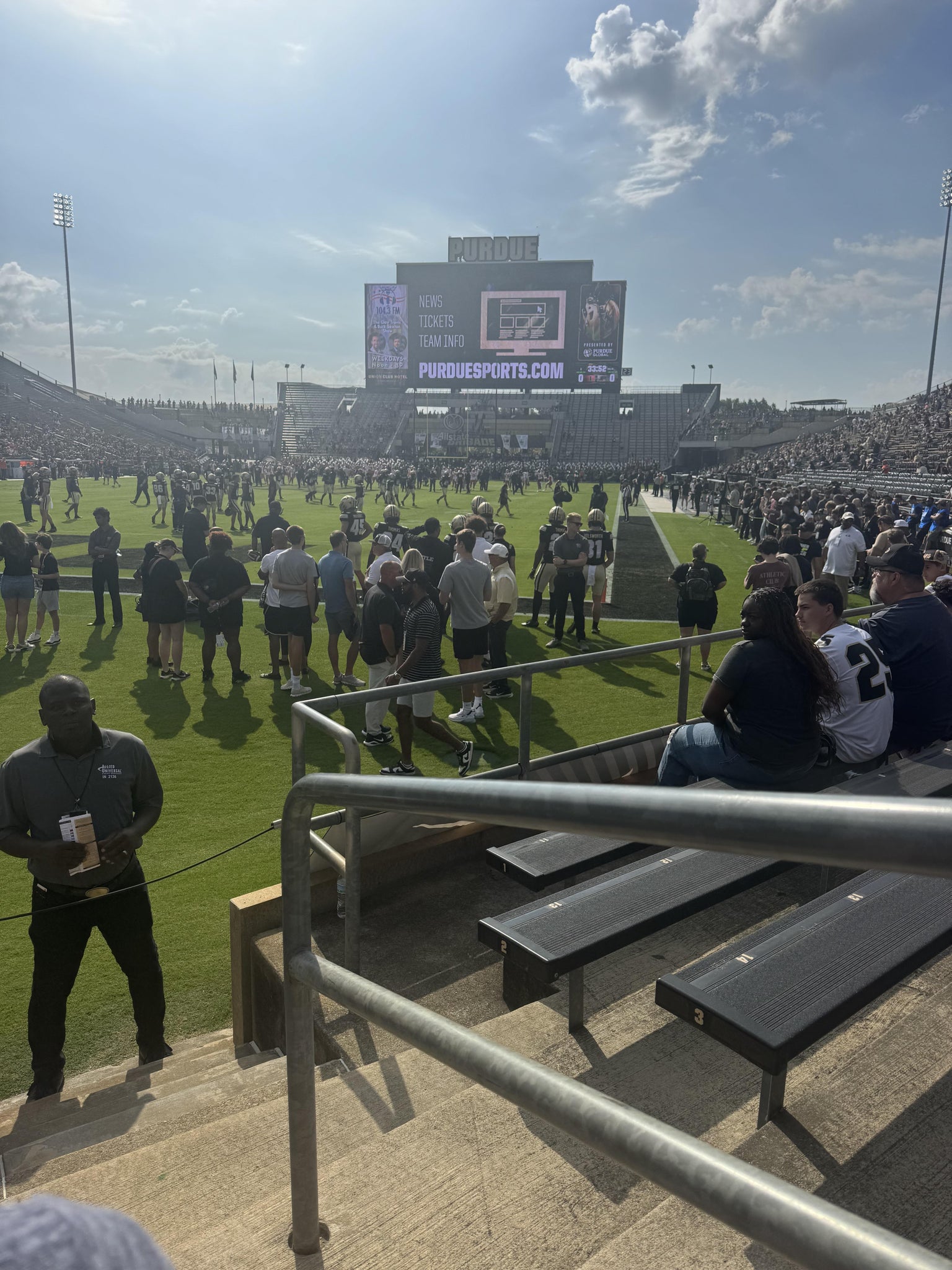 Real Fan View taken from Section 118 at Ross Ade Stadium by Carl W