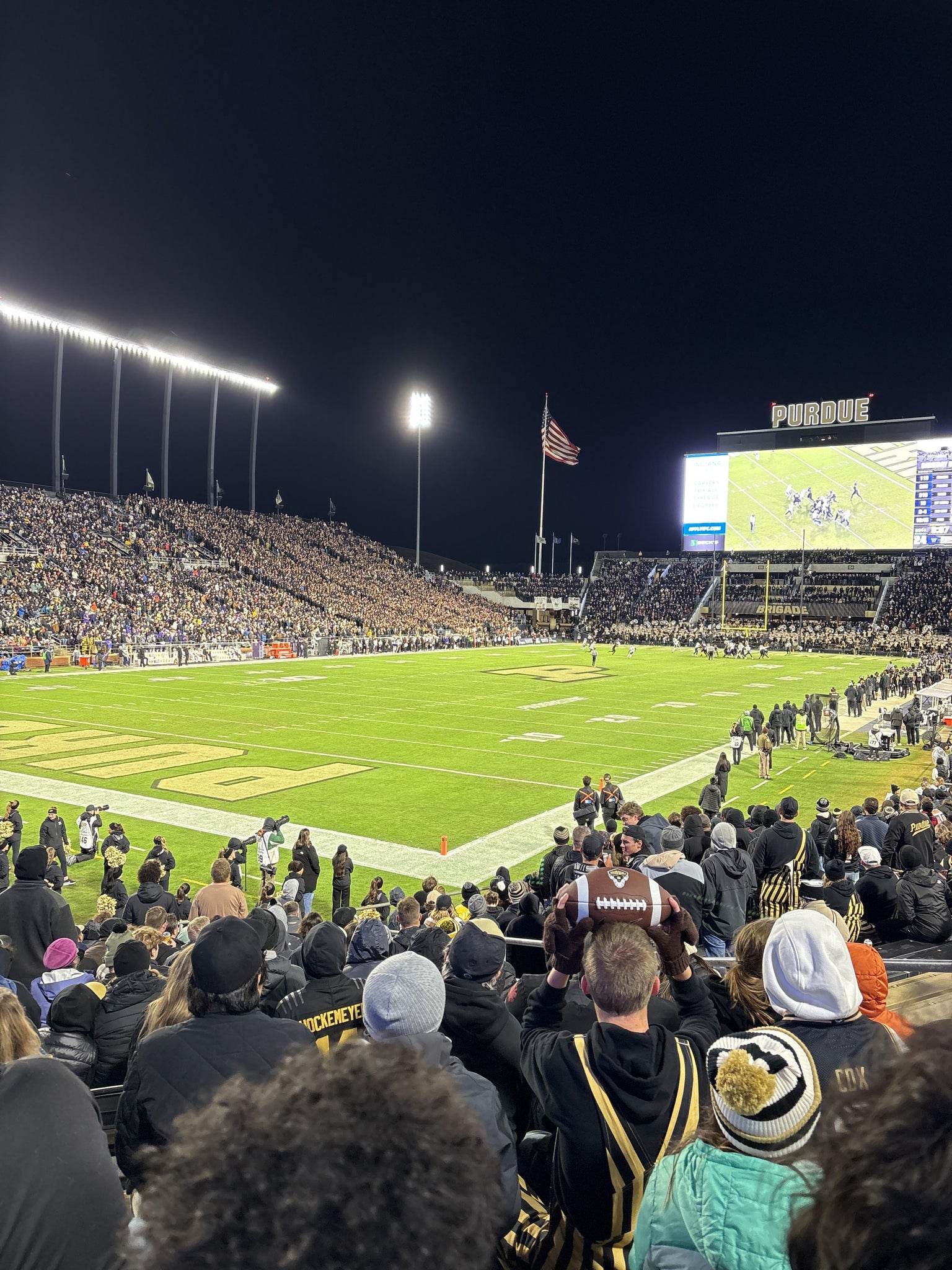 Real Fan View taken from Section 119 at Ross Ade Stadium by Angela K