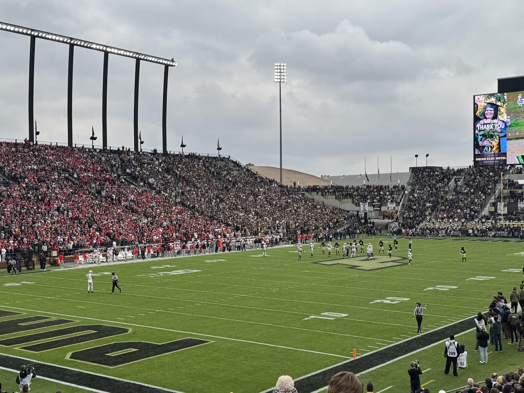 Real Fan View taken from Section 119 at Ross Ade Stadium by Andrew K