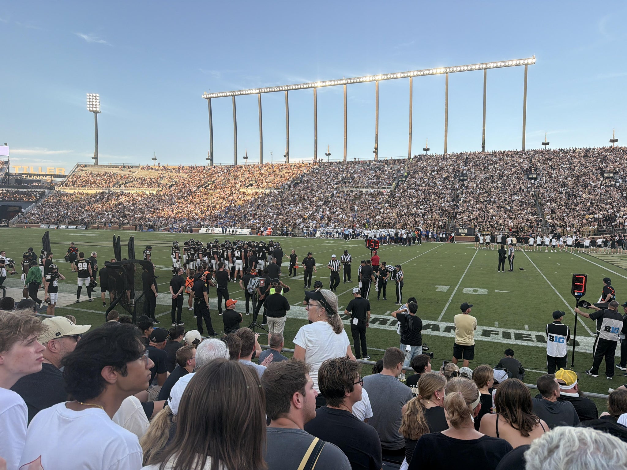 Real Fan View taken from Section 128 at Ross Ade Stadium by Brian S