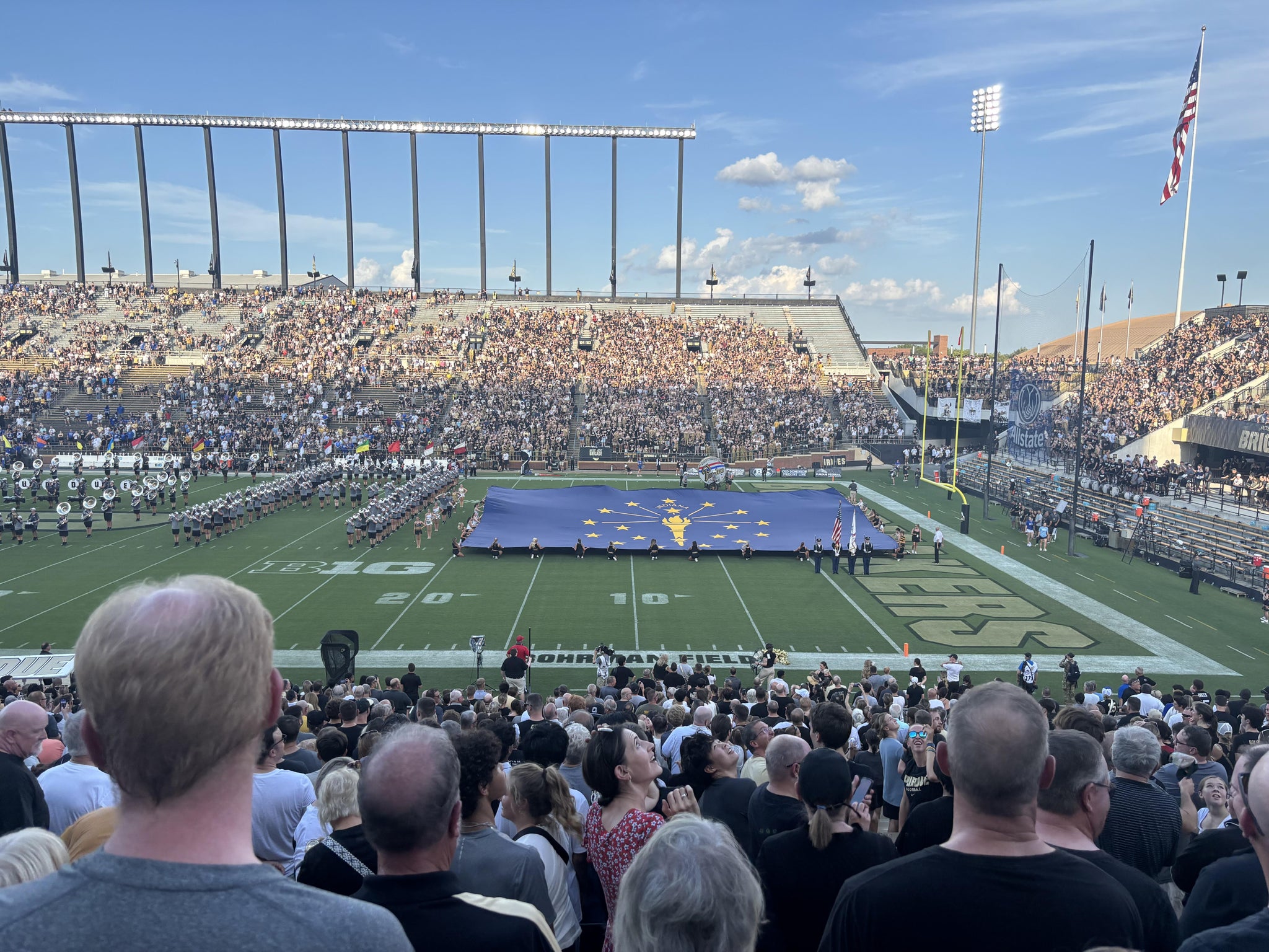 Real Fan View taken from Section 128 at Ross Ade Stadium by Edward M