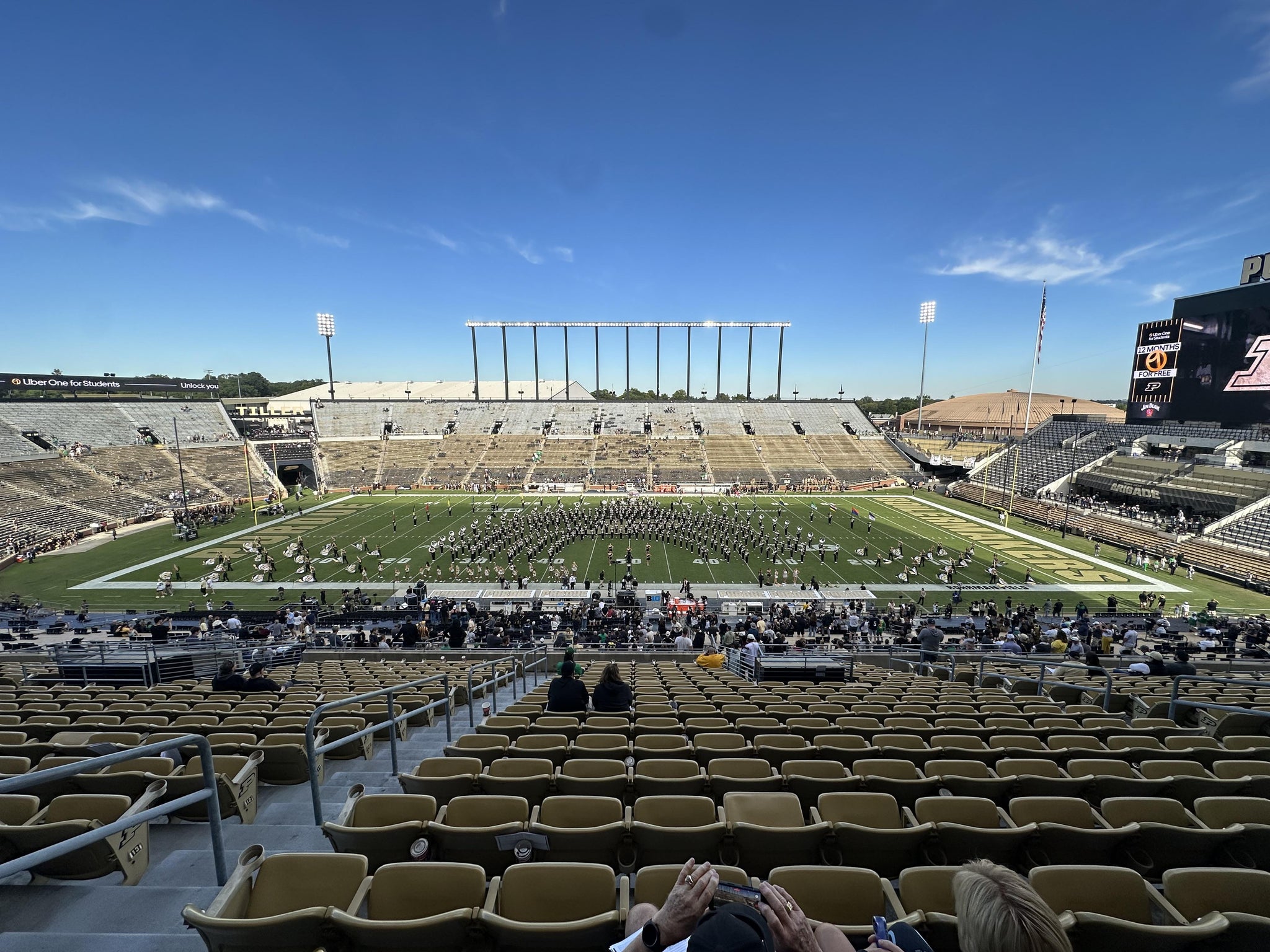 Real Fan View taken from Shively Club 4 at Ross Ade Stadium by Karla F