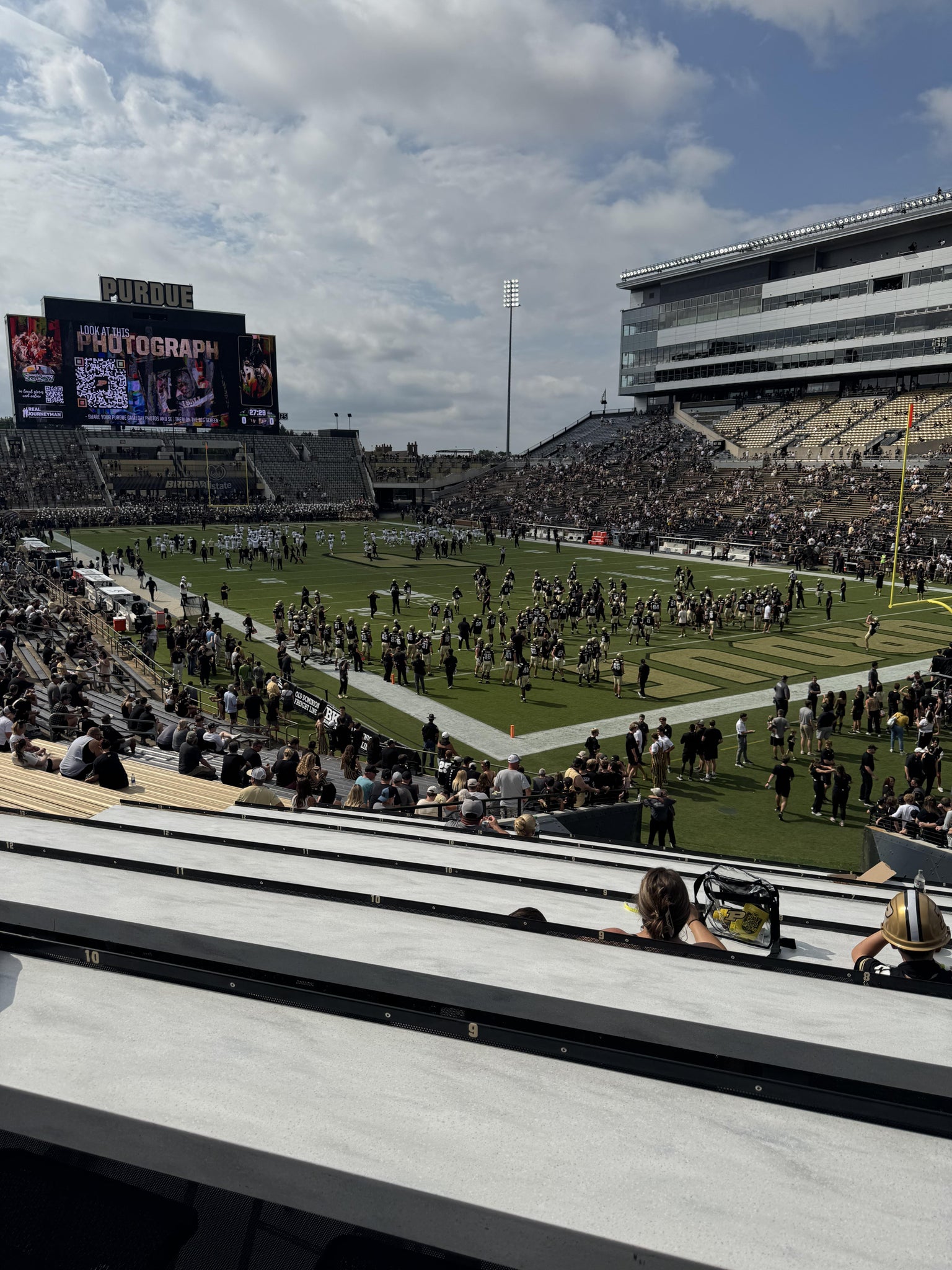 Real Fan View taken from The Rail Yard at Ross Ade Stadium by Wen P
