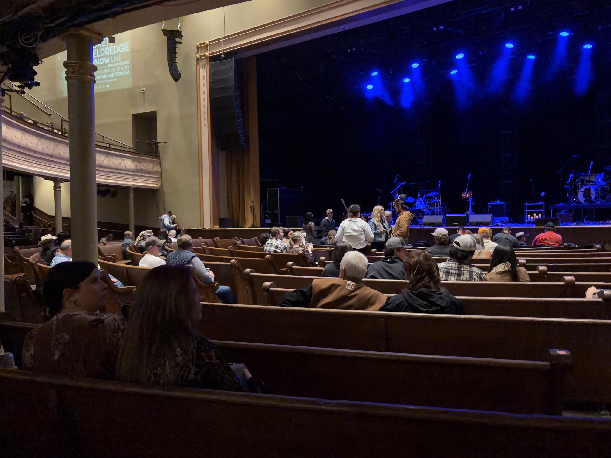 Real Fan View taken from Main Floor 4 at Ryman Auditorium by Jessica F