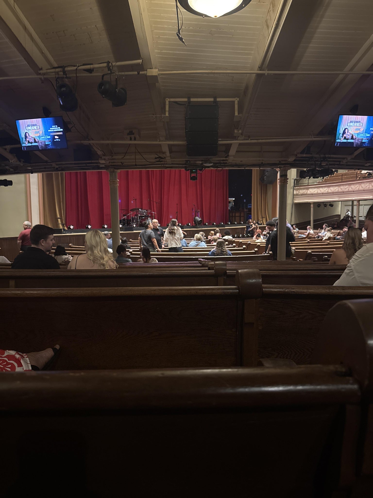 Real Fan View taken from Main Floor 7 at Ryman Auditorium by Lyla K