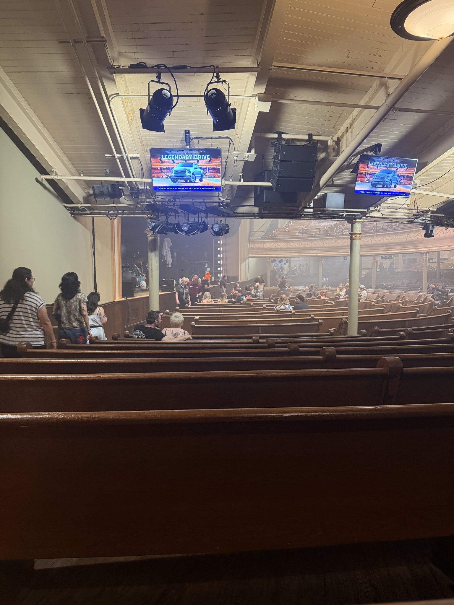 Real Fan View taken from Main Floor 8 at Ryman Auditorium by Savannah G