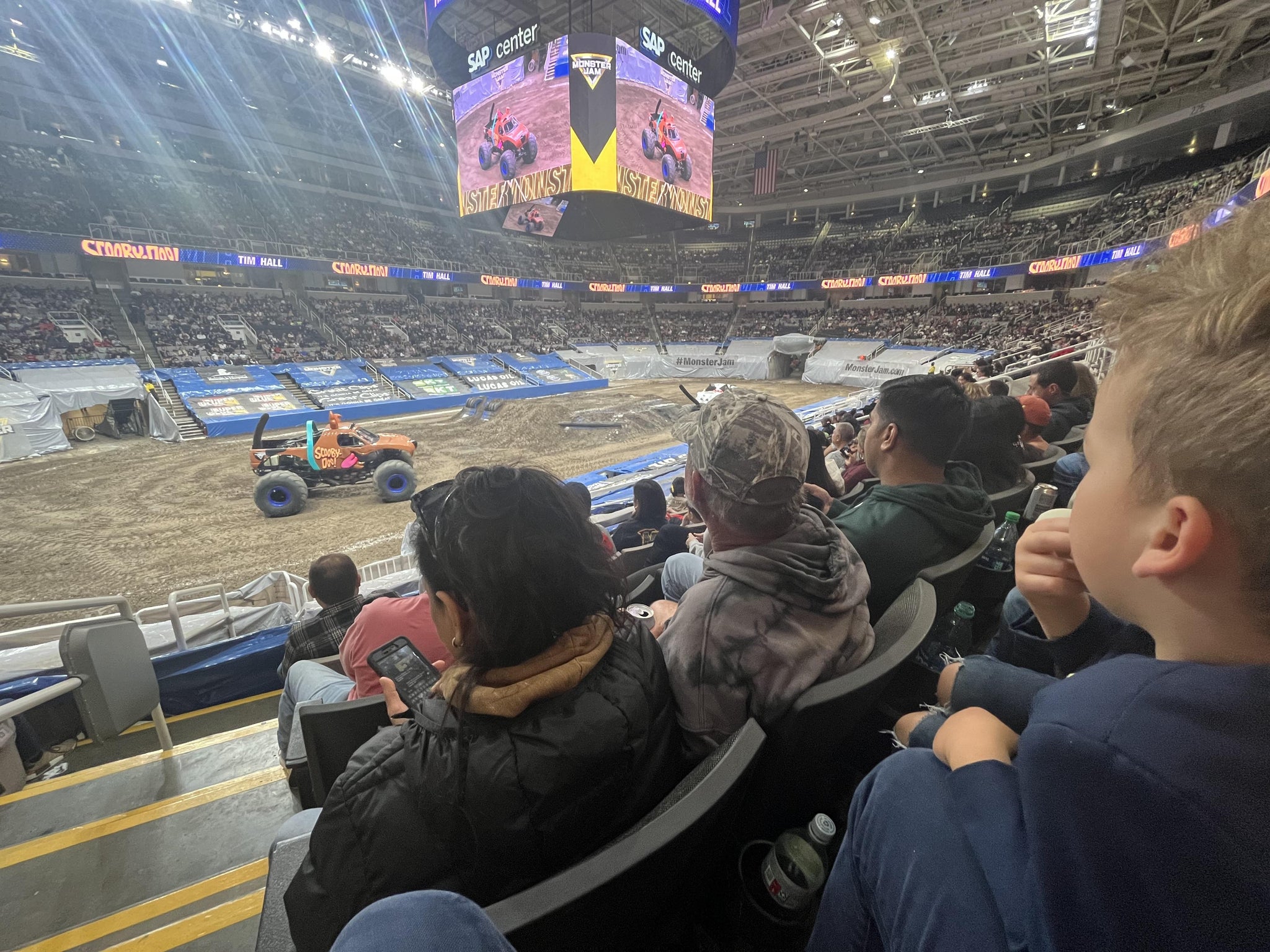 Real Fan View taken from Section 103 at SAP Center at San Jose by Teddy C