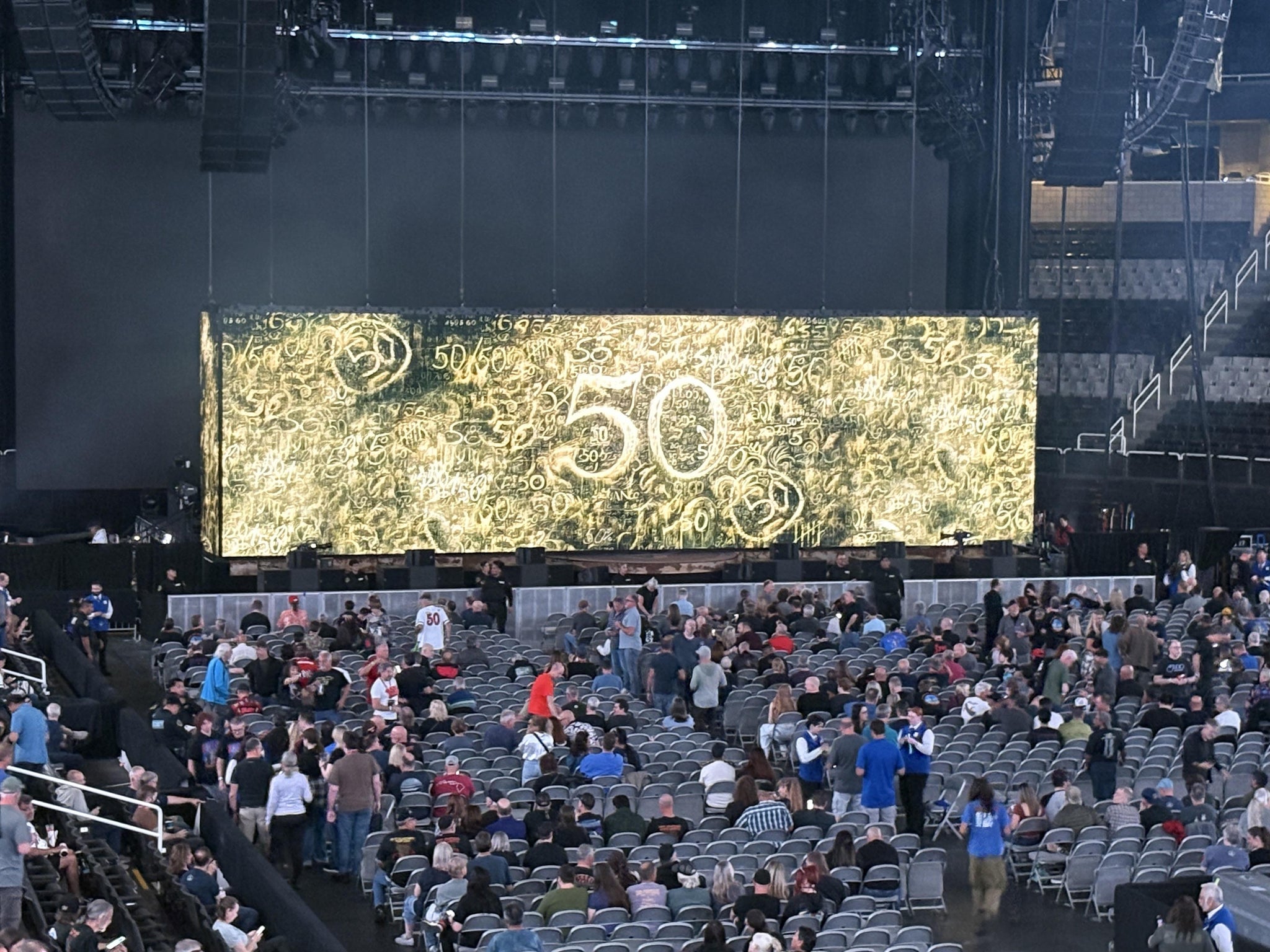 Real Fan View taken from Section 110 at SAP Center at San Jose by James W