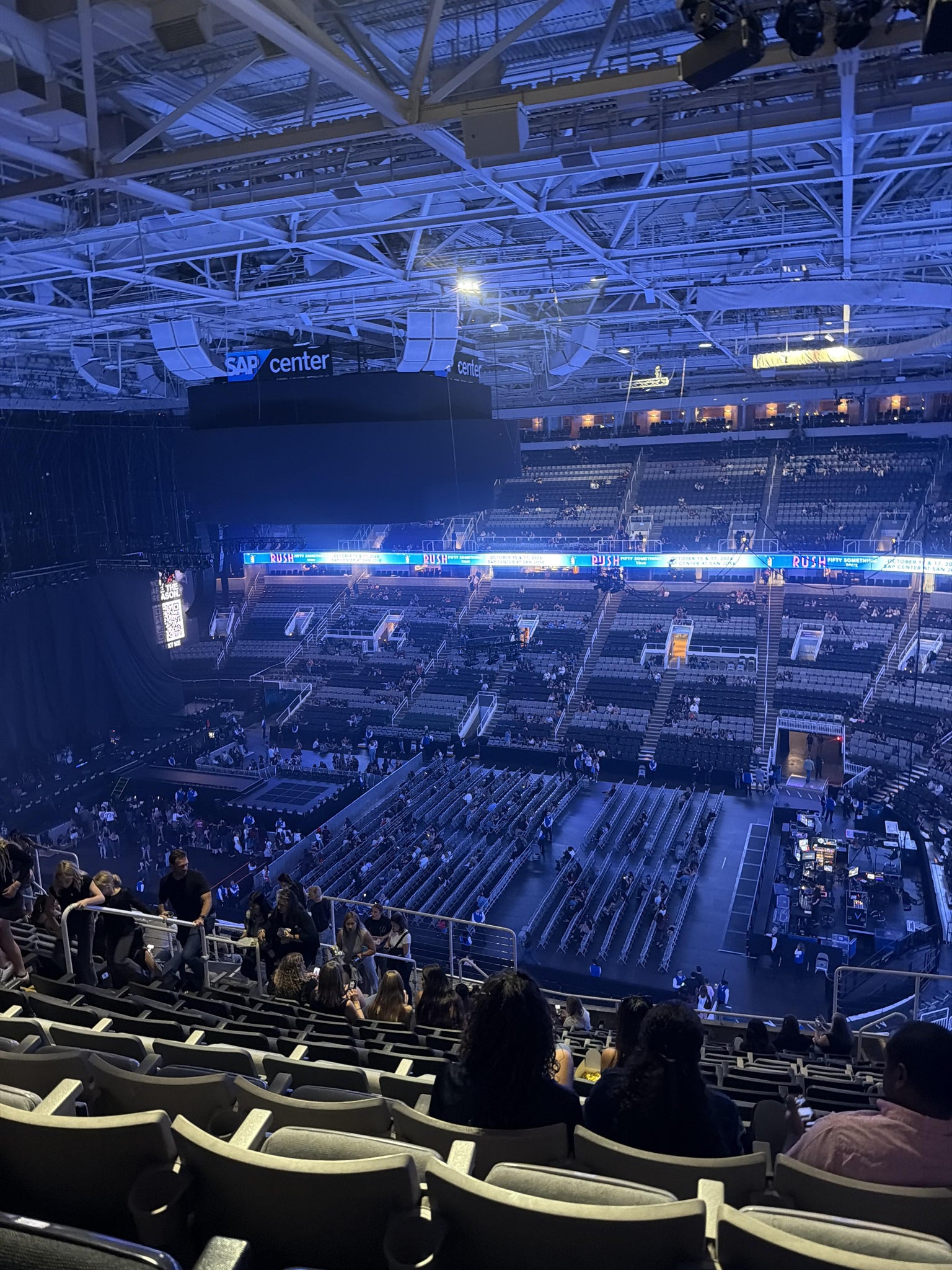 Real Fan View taken from Section 213 at SAP Center at San Jose by Anonymous User