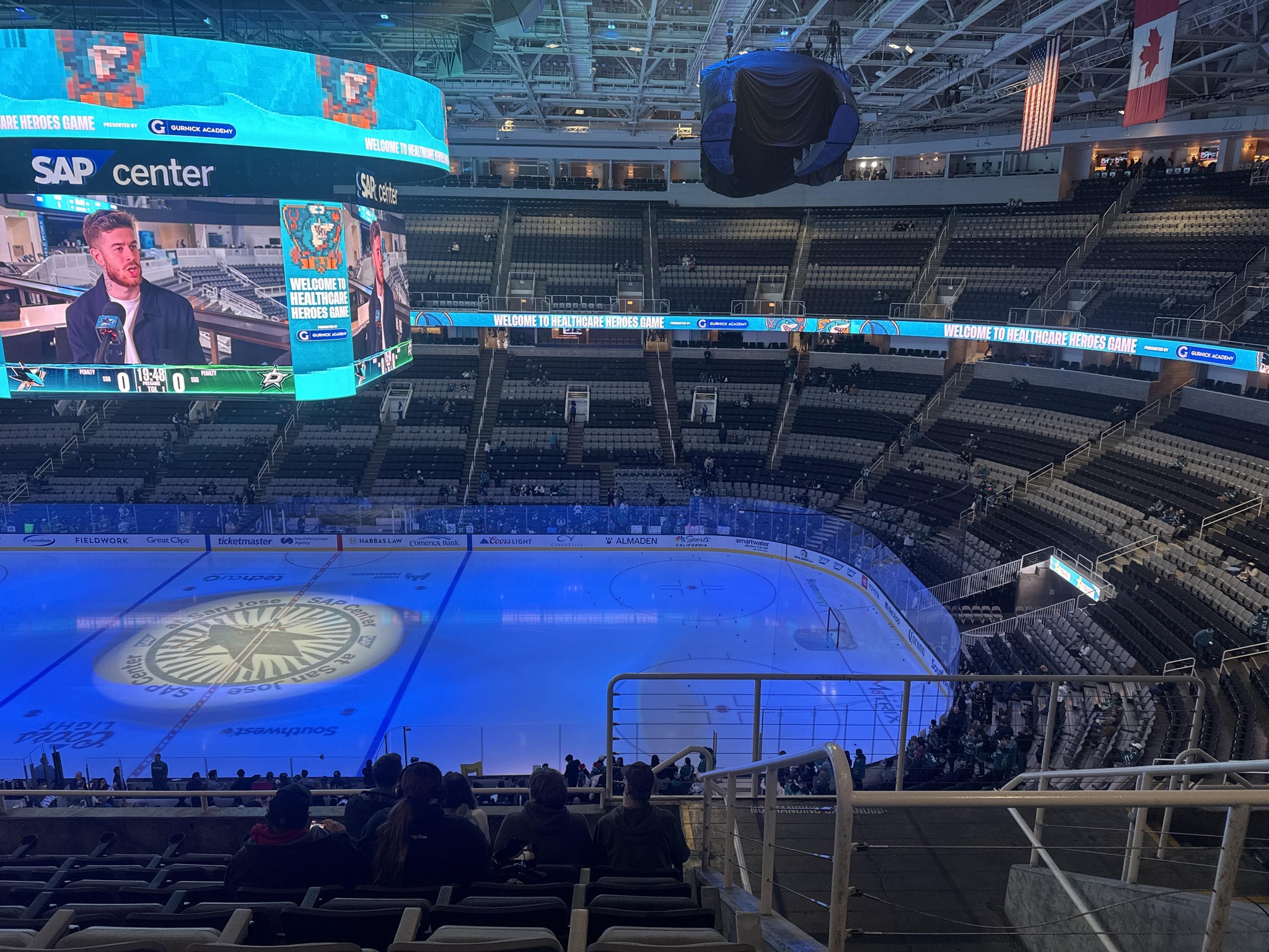 Real Fan View taken from Section 228 at SAP Center at San Jose by Richard P