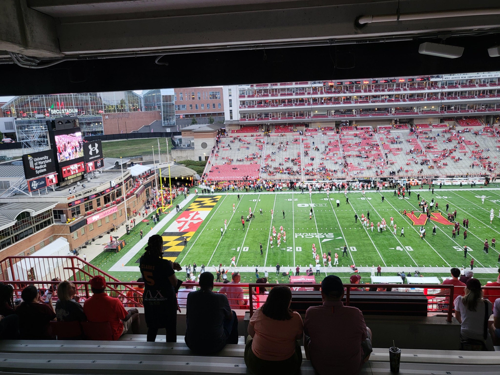 Real Fan View taken from Section 204 at SECU Stadium by Dawn M