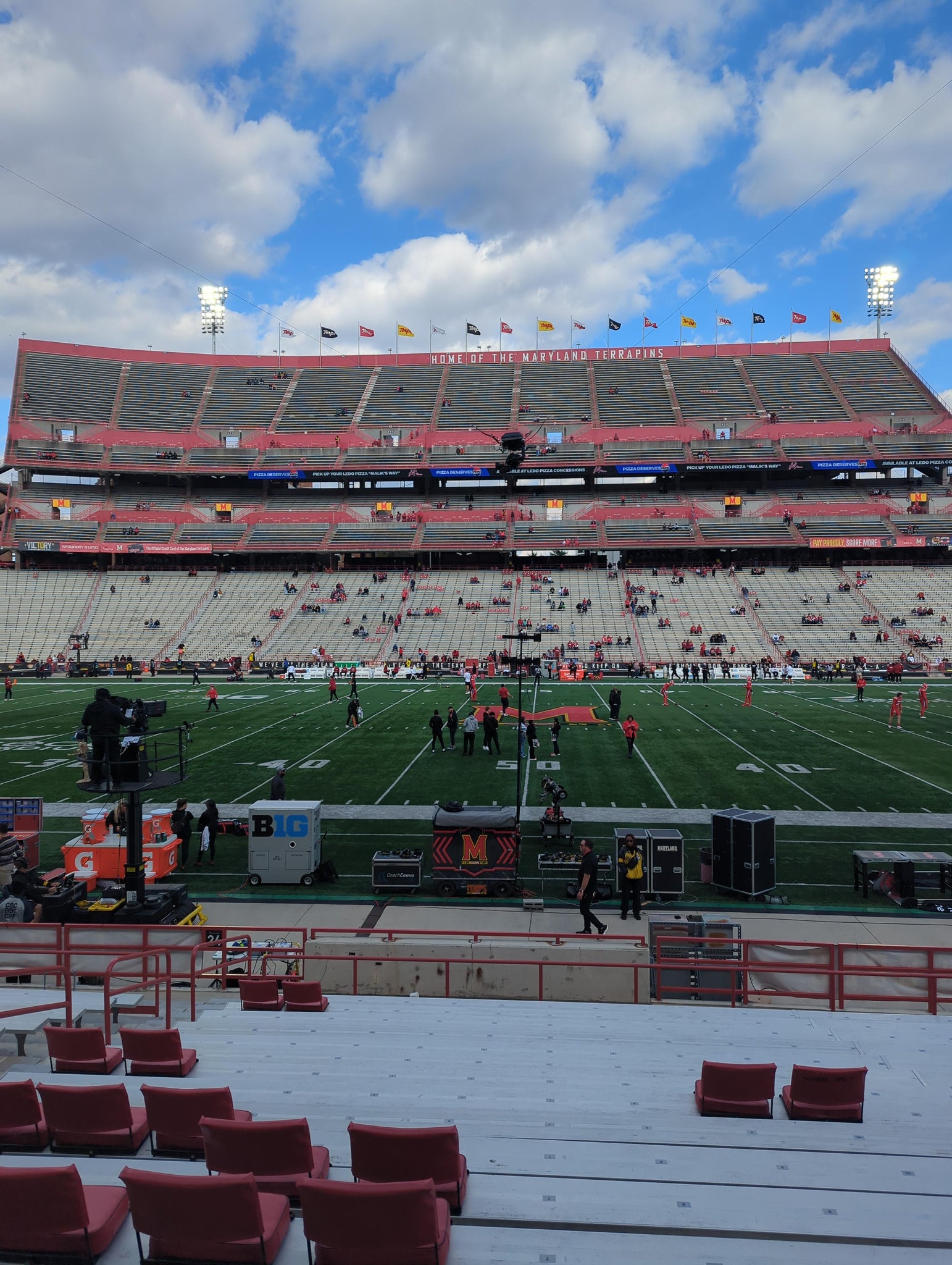 Real Fan View taken from Section 25 at SECU Stadium by Jay S