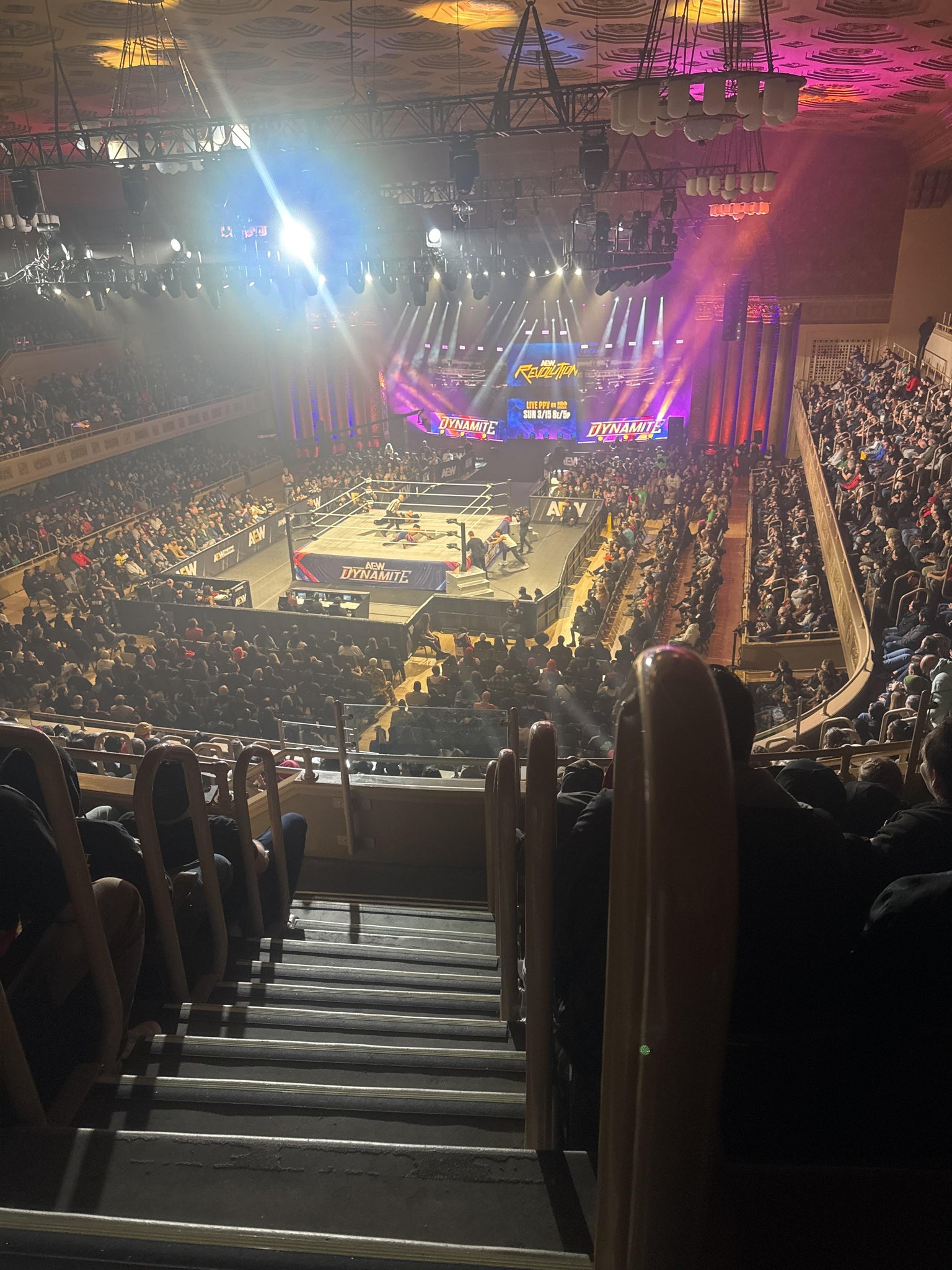 Real Fan View taken from Second Balcony 204 at Sacramento Memorial Auditorium by Ivan B