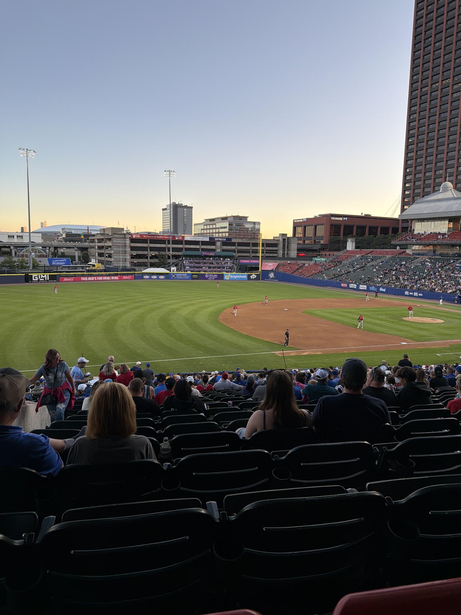 Real Fan View taken from Section 117 at Sahlen Field by Maddie B