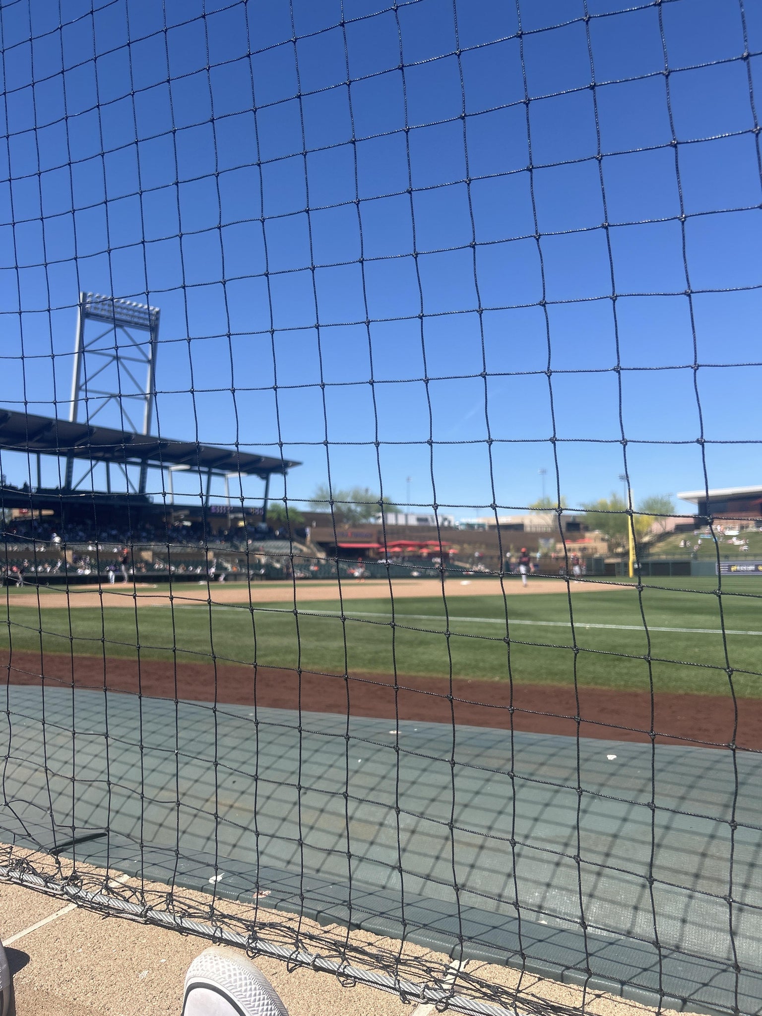 Real Fan View taken from Section 103 at Salt River Fields at Talking Stick by Destiny G