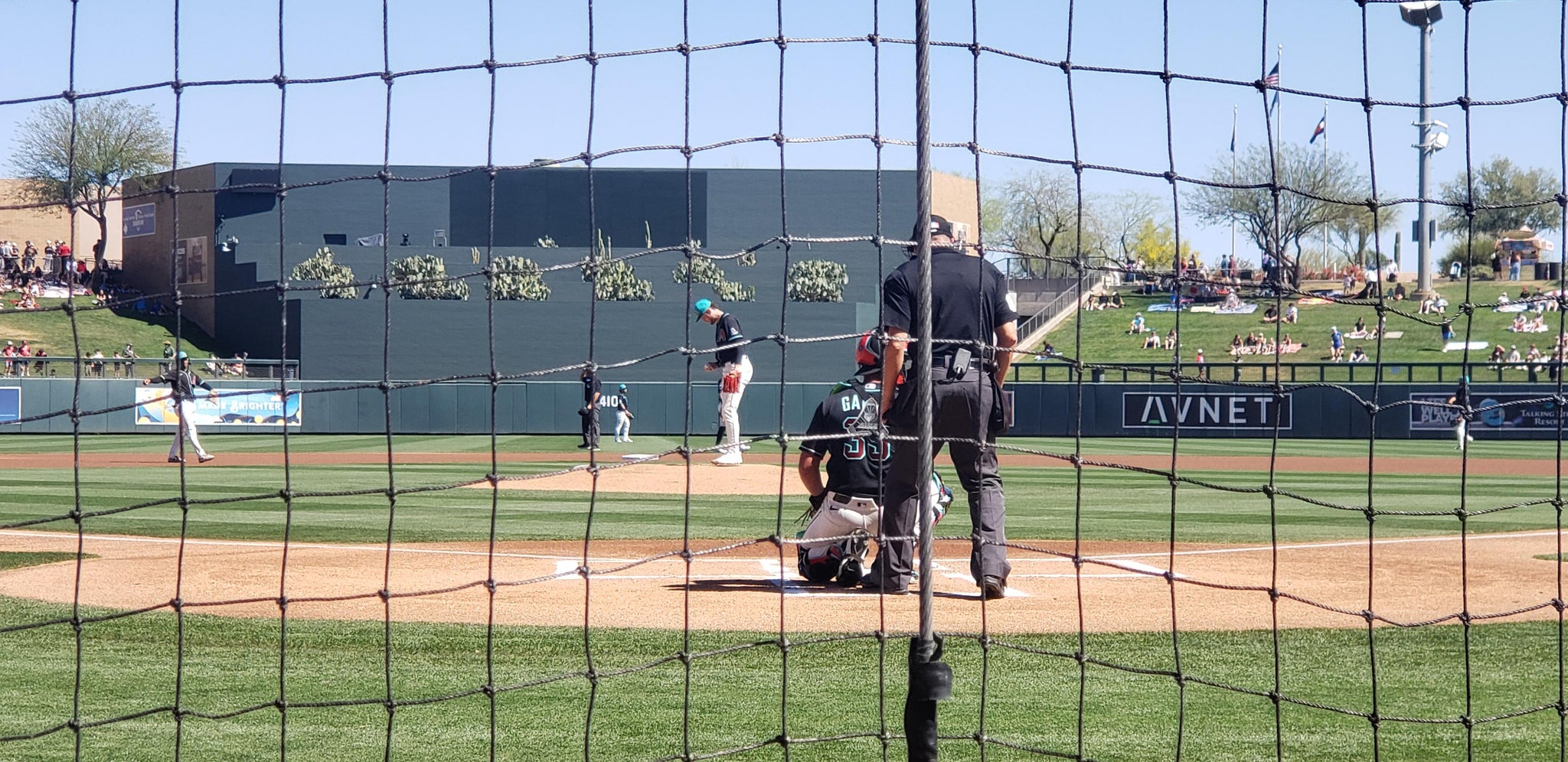 Real Fan View taken from Section 112 at Salt River Fields at Talking Stick by Gina F