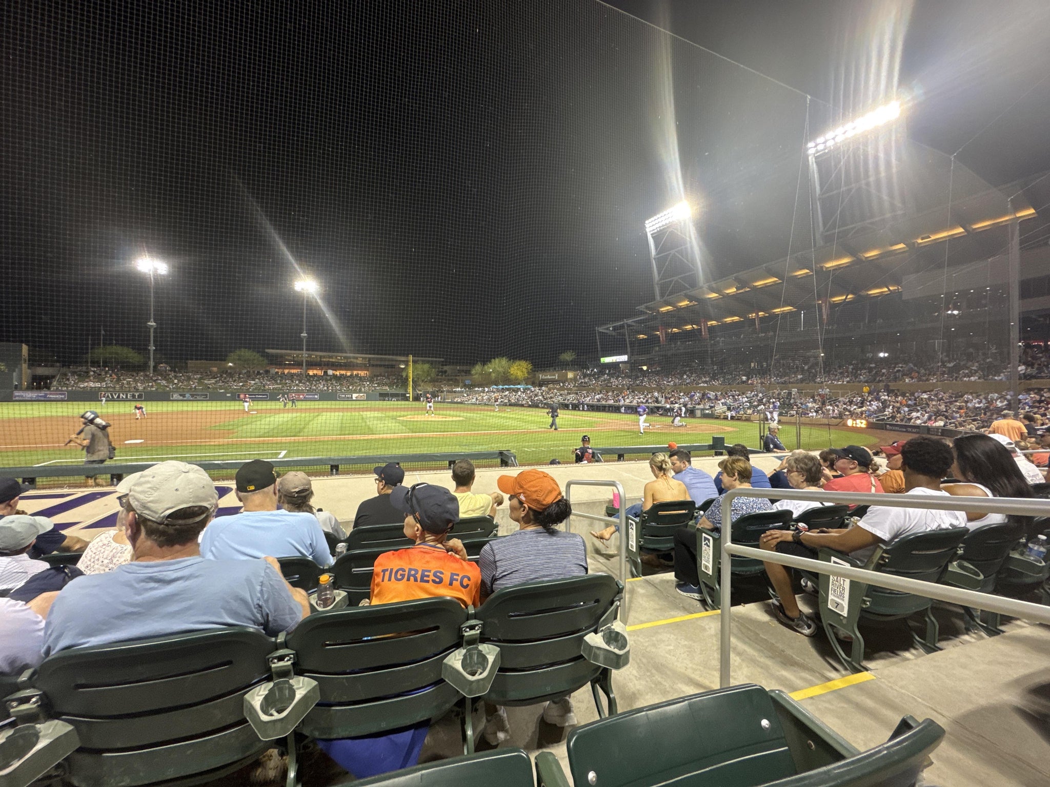 Real Fan View taken from Section 117 at Salt River Fields at Talking Stick by John L