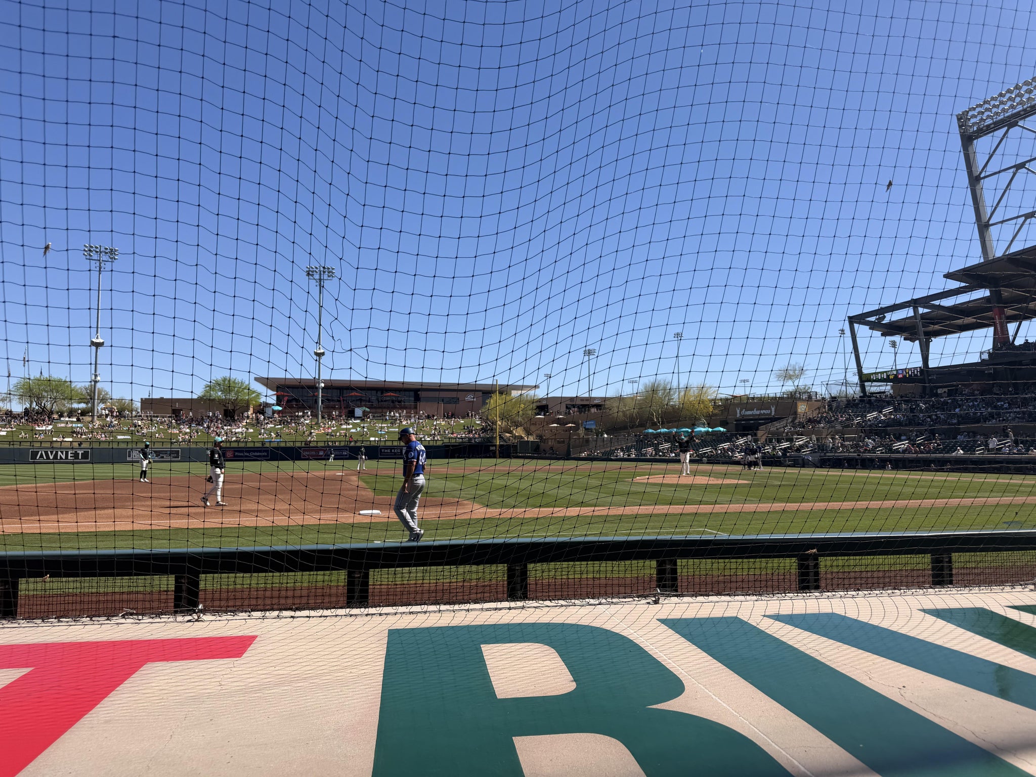Real Fan View taken from Section 118 at Salt River Fields at Talking Stick by Jennifer P