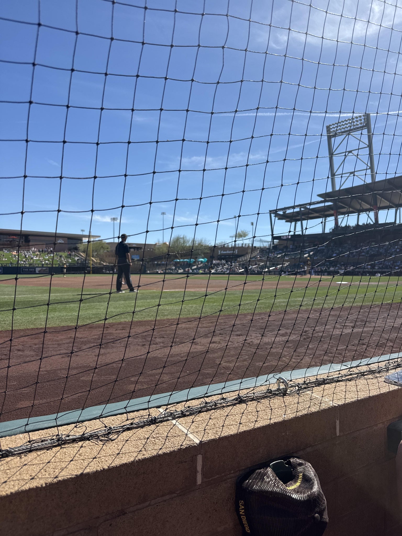 Real Fan View taken from Section 120 at Salt River Fields at Talking Stick by Courtney Q