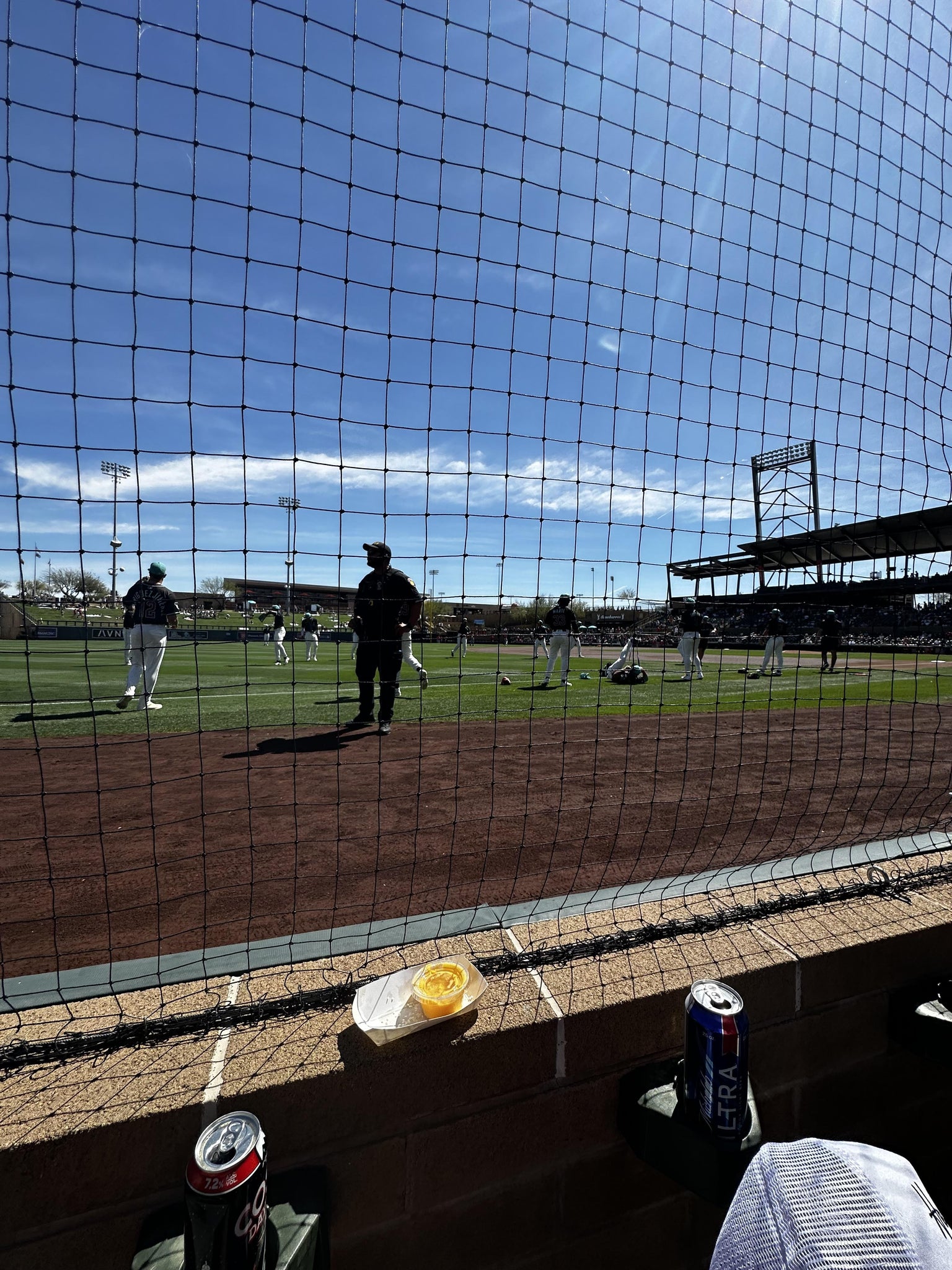 Real Fan View taken from Section 122 at Salt River Fields at Talking Stick by Donn S
