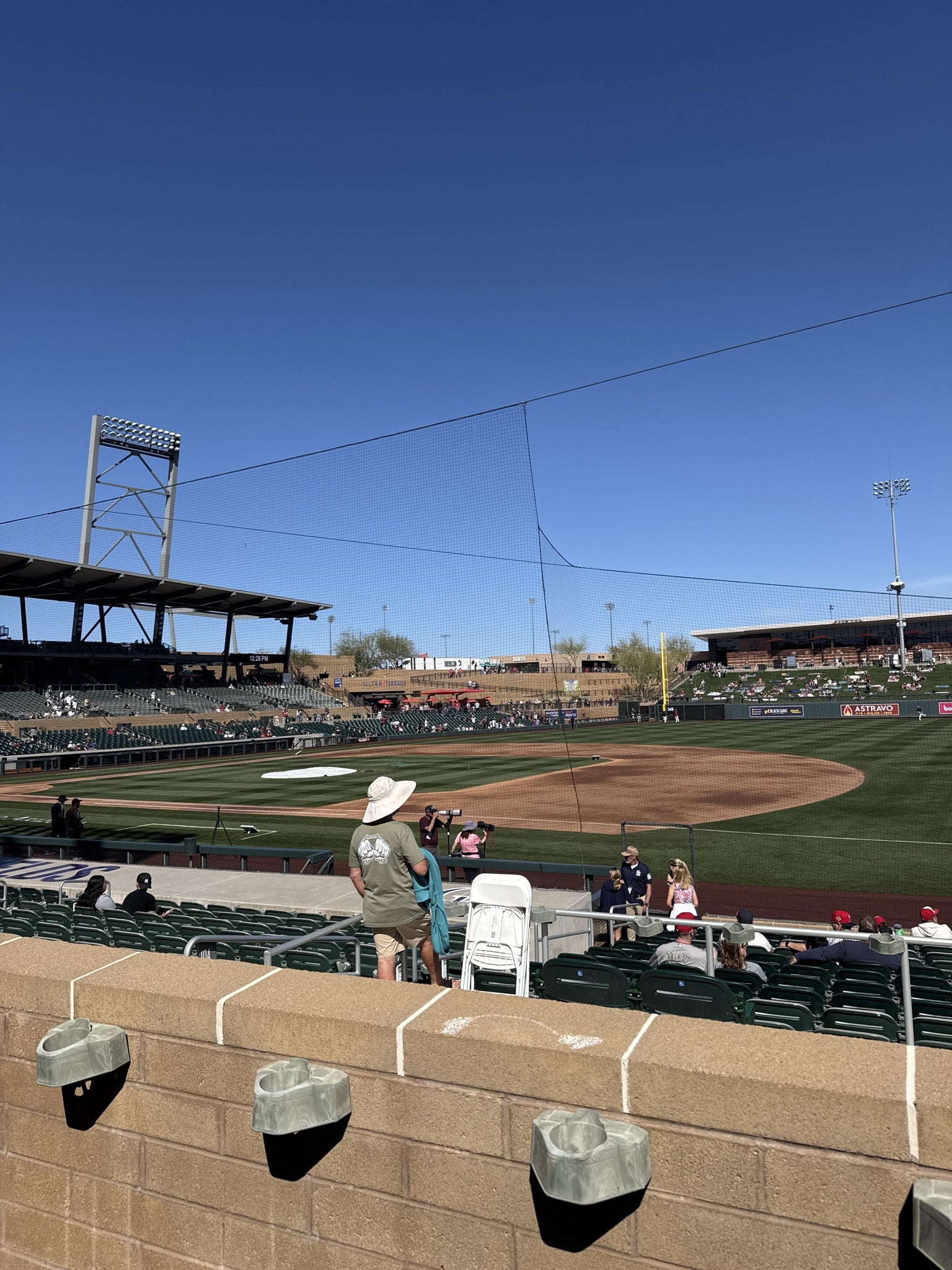Real Fan View taken from Section 204 at Salt River Fields at Talking Stick by Rhonda S
