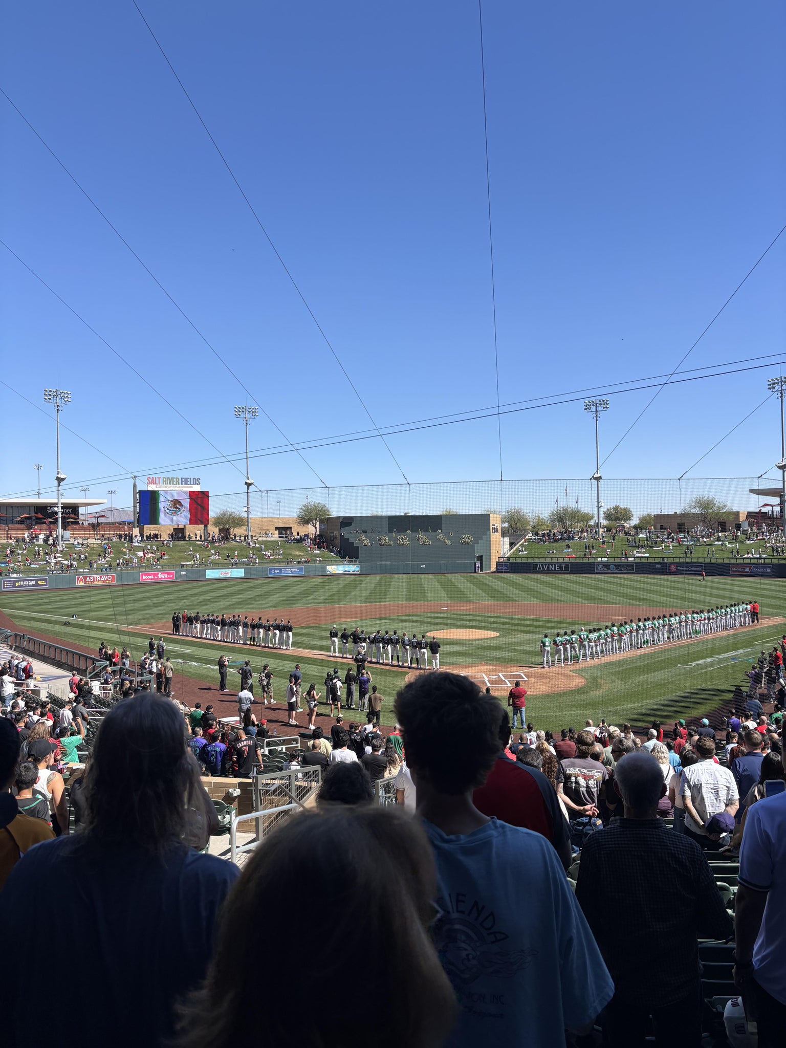 Real Fan View taken from Section 212 at Salt River Fields at Talking Stick by Juan C
