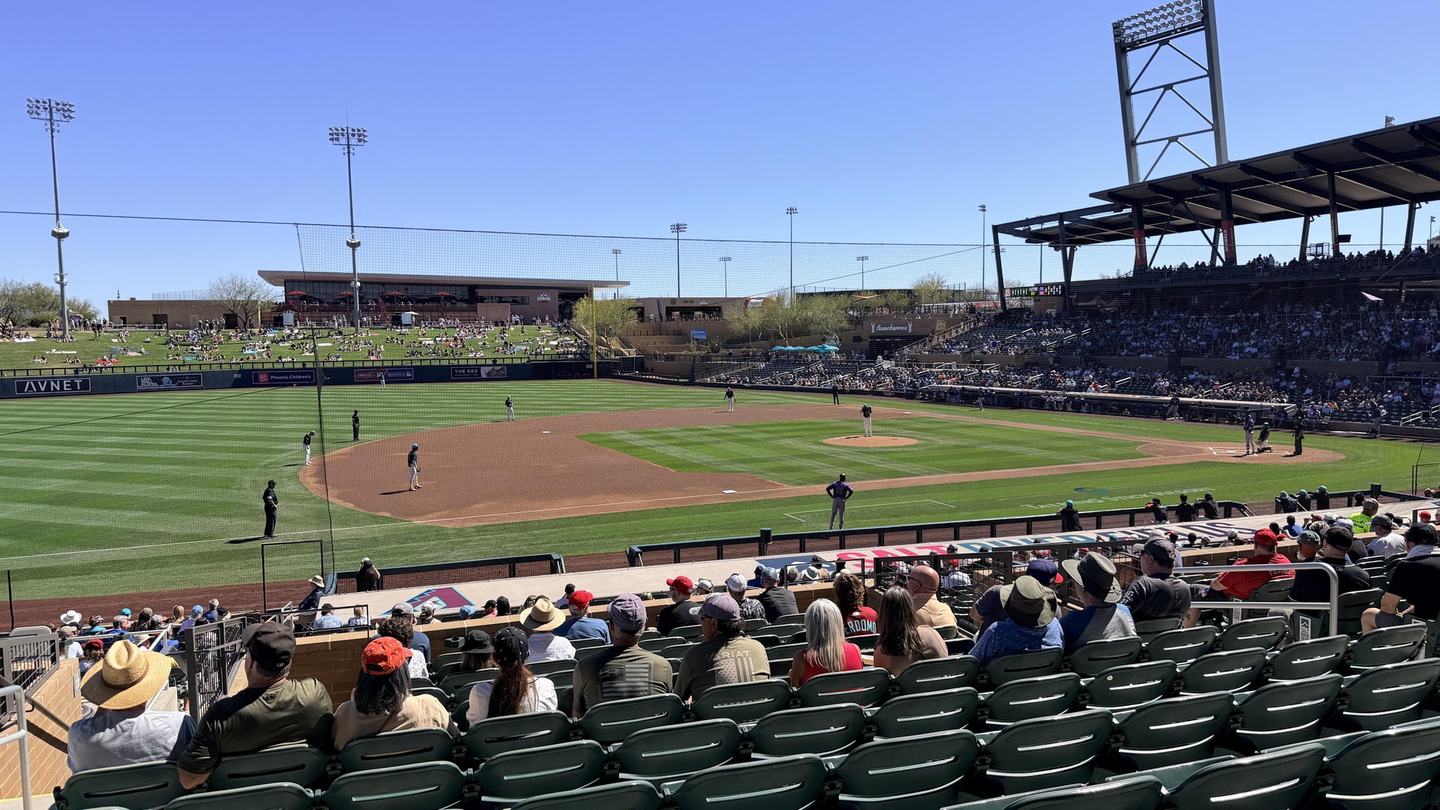 Real Fan View taken from Section 219 at Salt River Fields at Talking Stick by Scott M