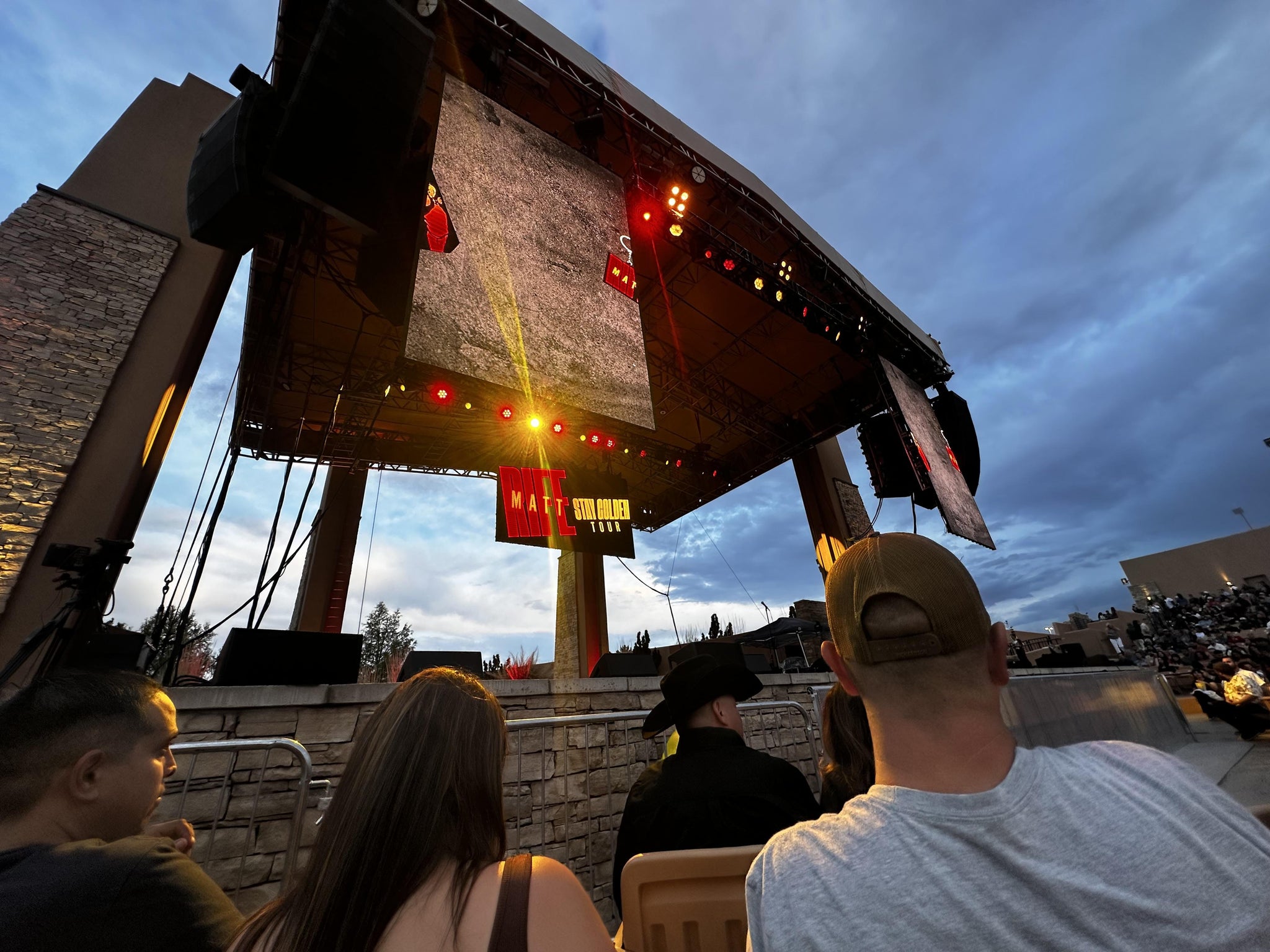 Real Fan View taken from Level 1 A at Sandia Casino Amphitheater by Lauren G