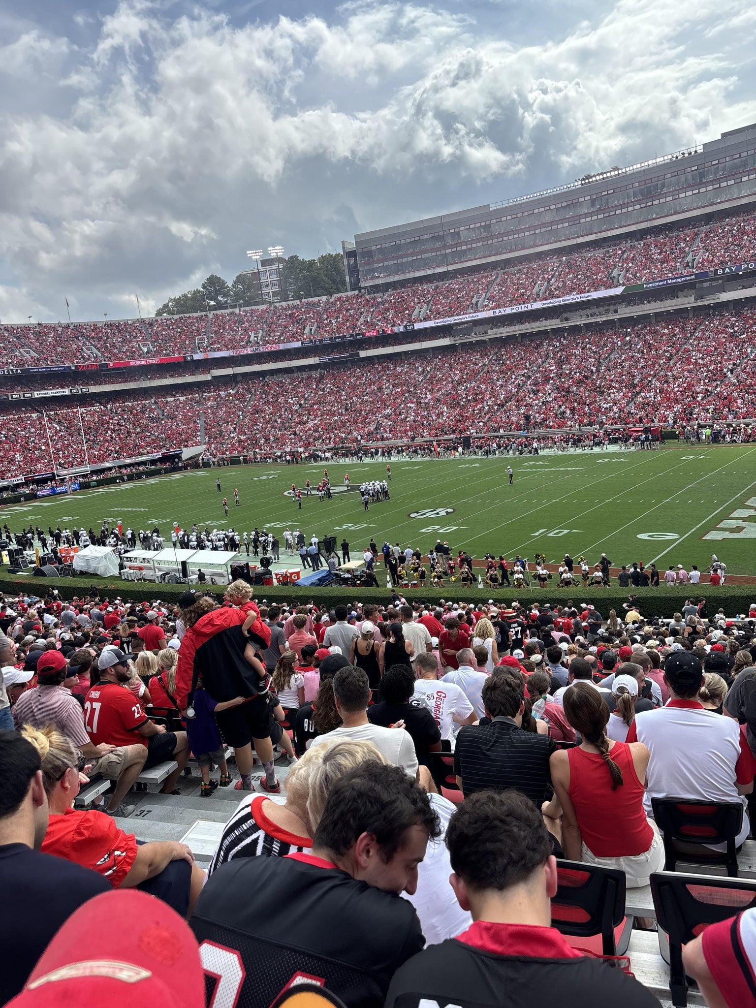 Real Fan View taken from Section 101 at Sanford Stadium by Lawrence D