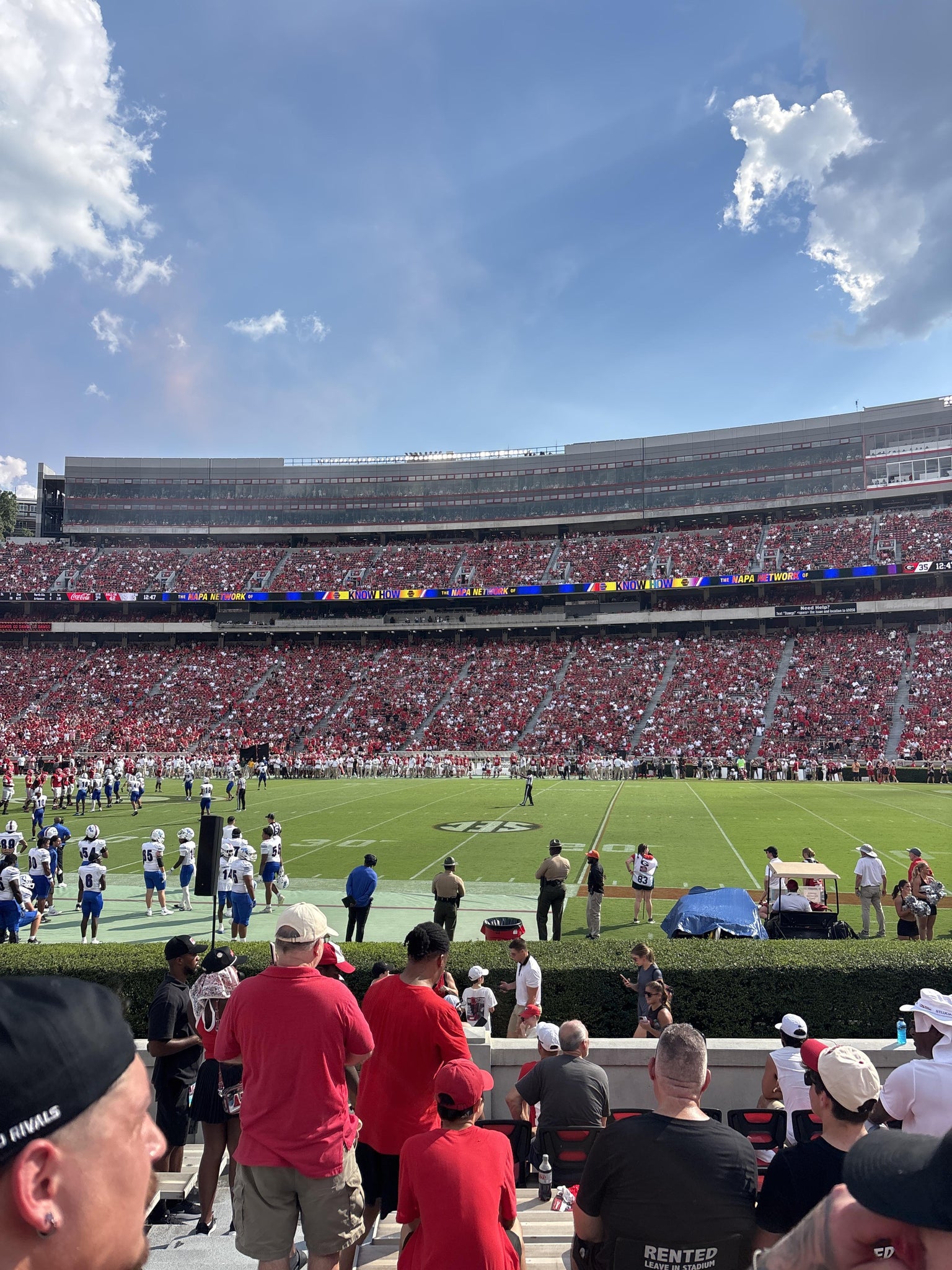 Real Fan View taken from Section 104 at Sanford Stadium by Rhys S